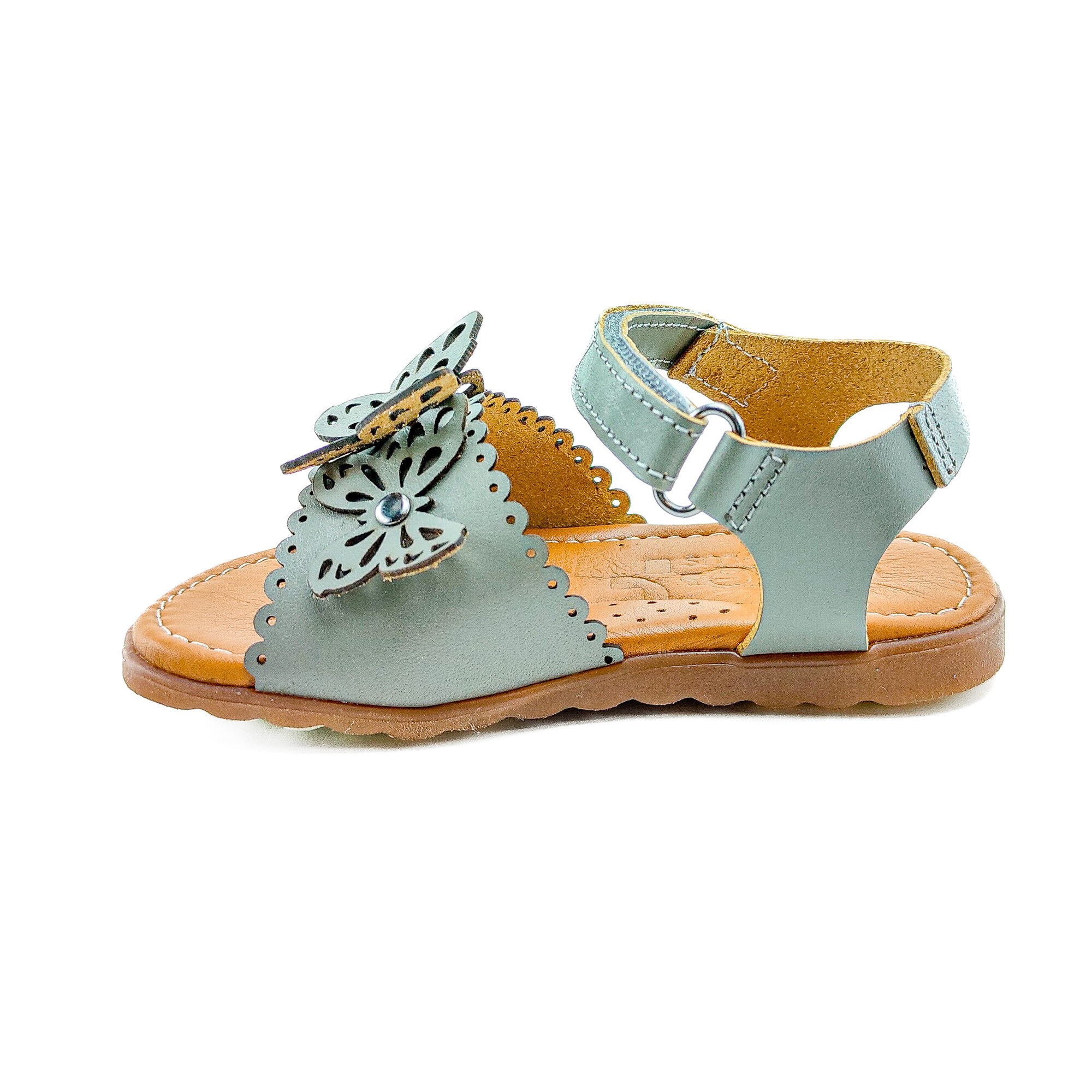 Ortoplus Ortopedik Deri Bebe Sandalet K 2116 GRİ - OrtoPlus
