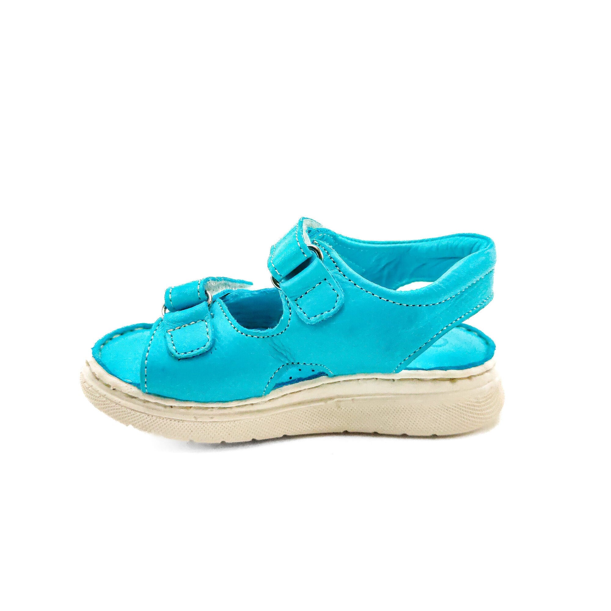 Ortoplus Ortopedik Deri Bebe Sandalet K 2151 TURKUAZ - OrtoPlus