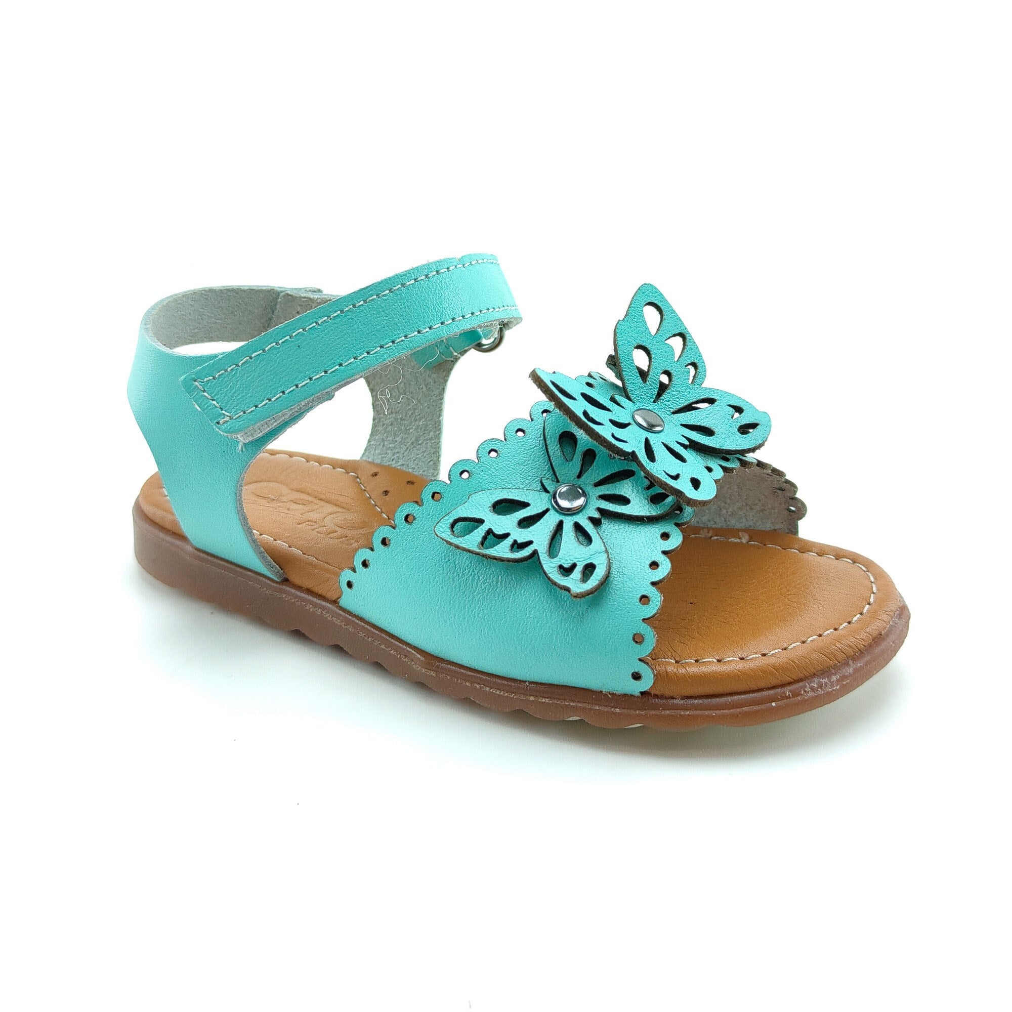 Ortoplus Ortopedik Deri Bebe Sandalet K 2116 SU YEŞİLİ - OrtoPlus