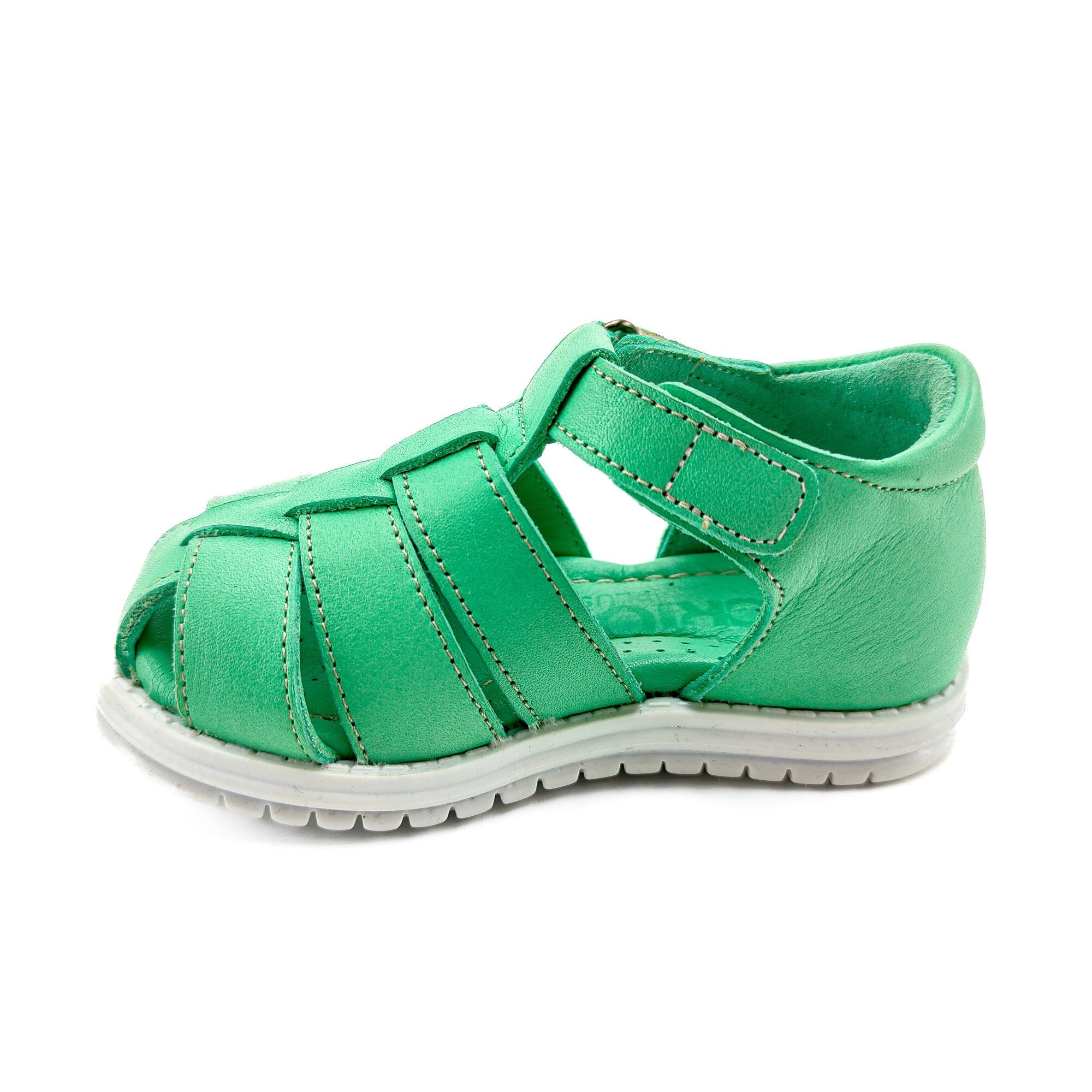 Ortoplus Ortopedik Deri Bebe Sandalet K Ü2136 SU YEŞİLİ - OrtoPlus