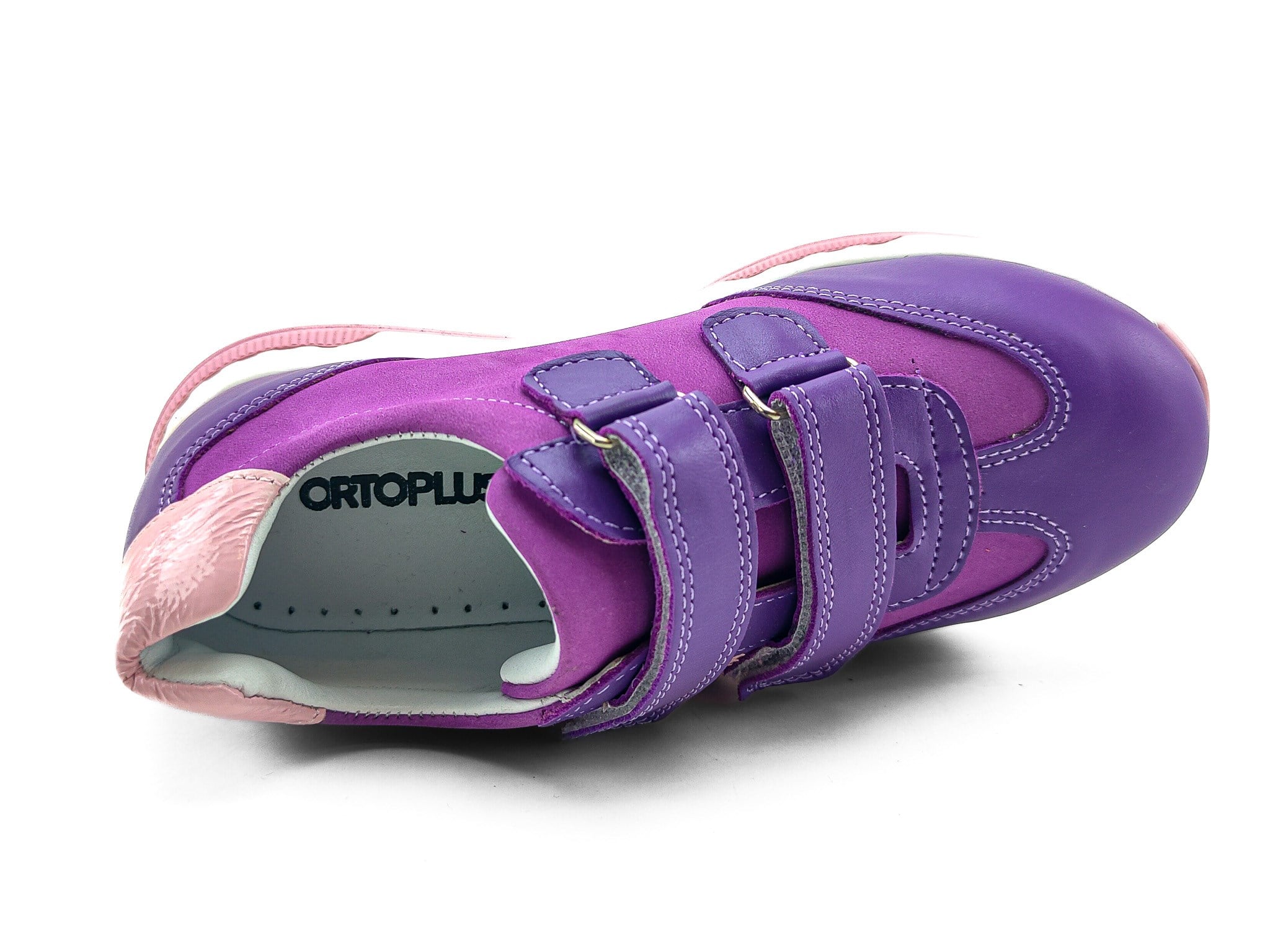 Ortoplus Ortopedik Deri Çocuk Spor Ayakkabı F C268-1 MOR - OrtoPlus