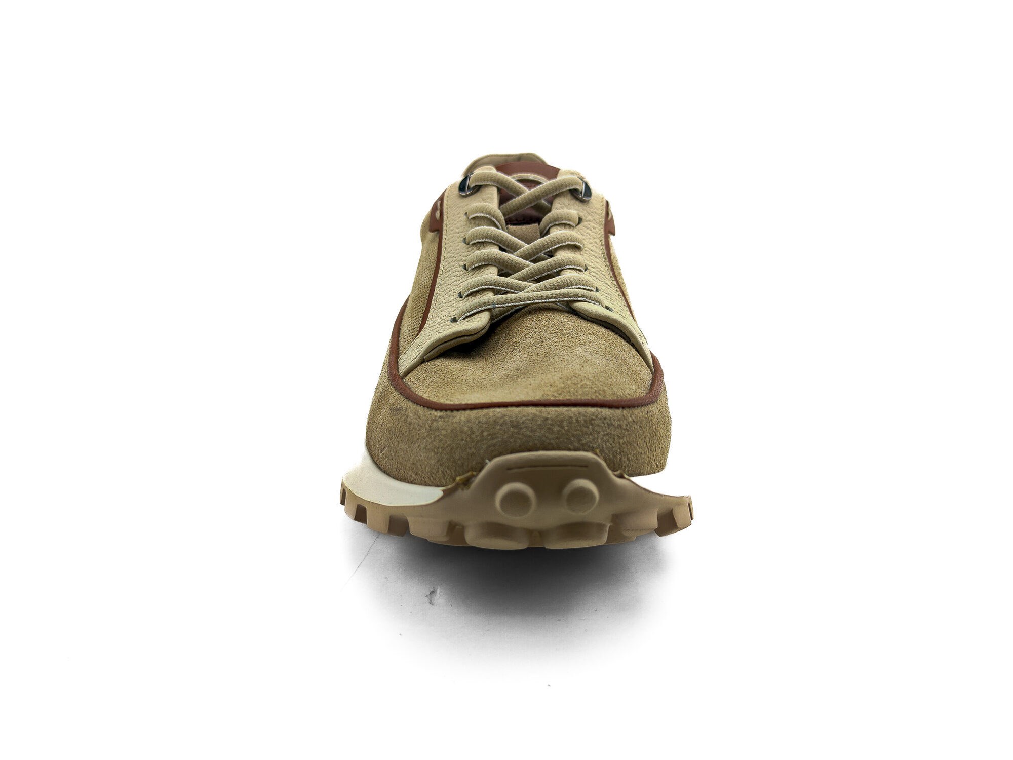 Ortoplus Ortopedik Deri Erkek Sneaker Ayakkabı CF2683 BEJ - OrtoPlus