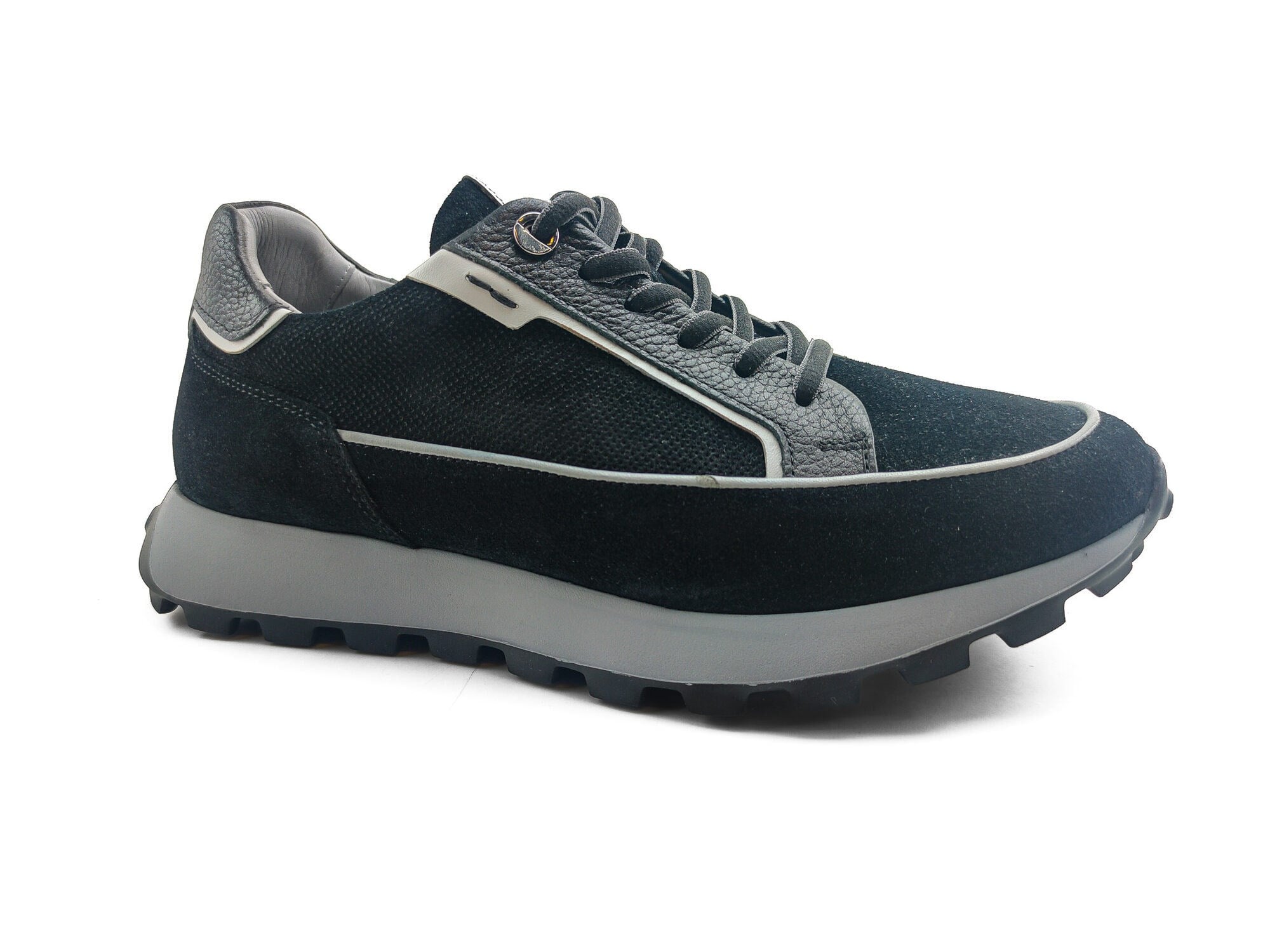 Ortoplus Ortopedik Deri Erkek Sneaker Ayakkabı CF2683 SİYAH - OrtoPlus