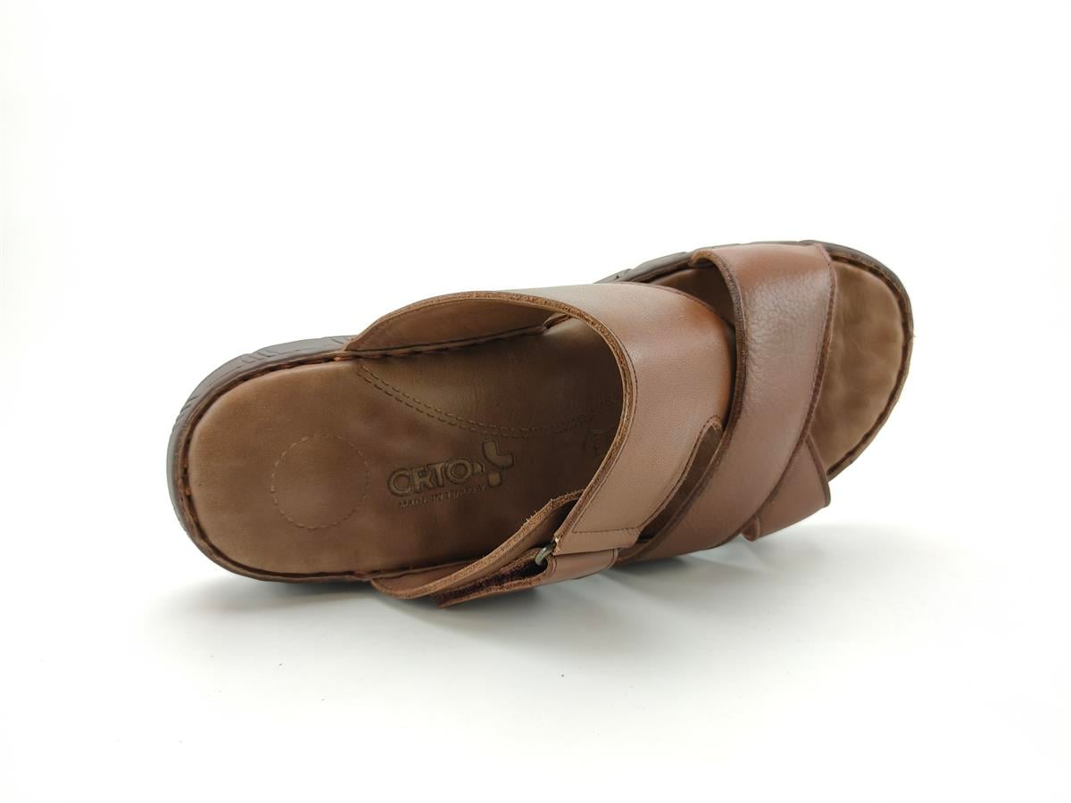 Ortoplus Ortopedik Deri Erkek Terlik FK3104 - OrtoPlus