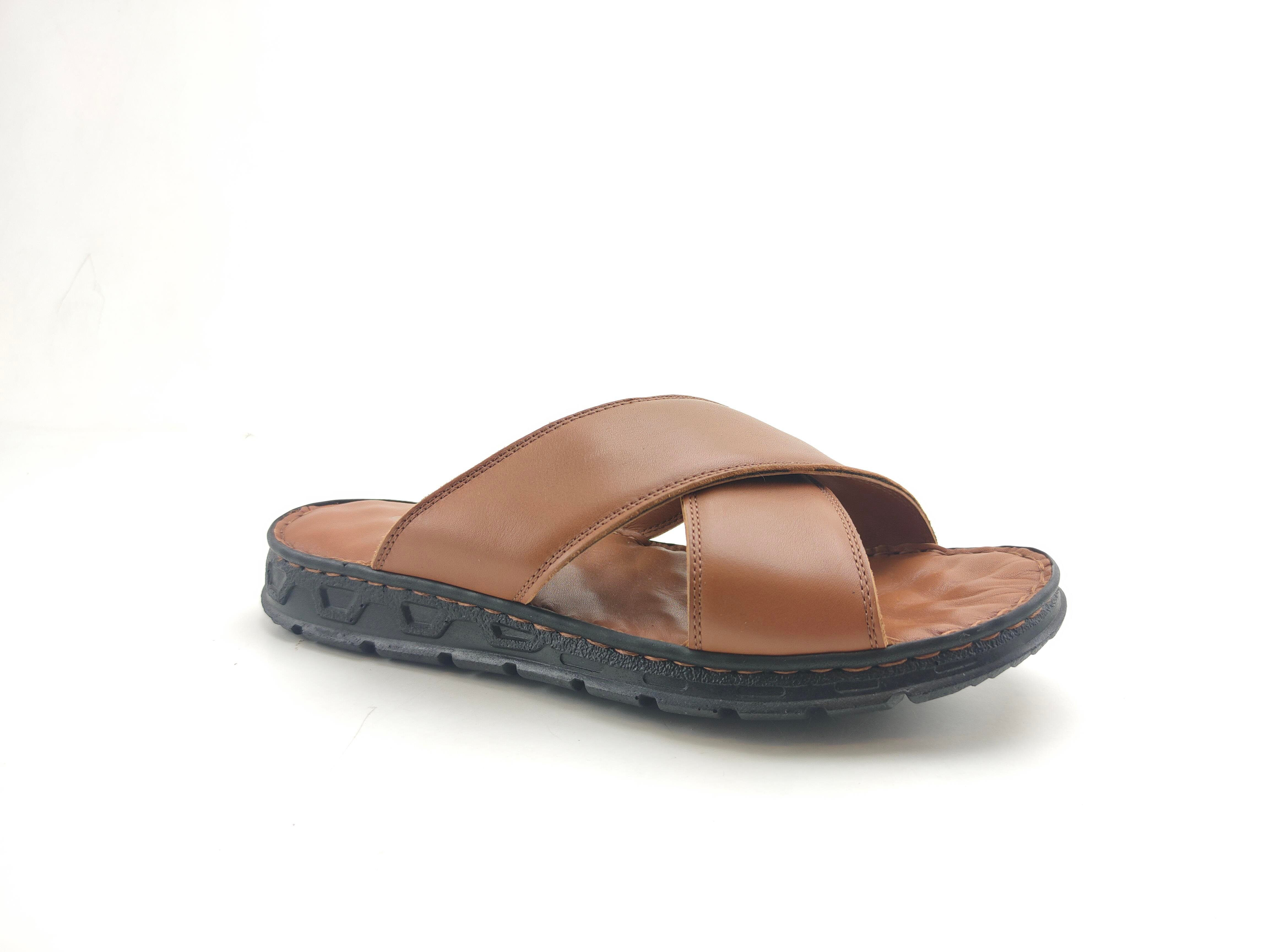 Ortoplus Ortopedik Deri Erkek Terlik SA3107 - OrtoPlus
