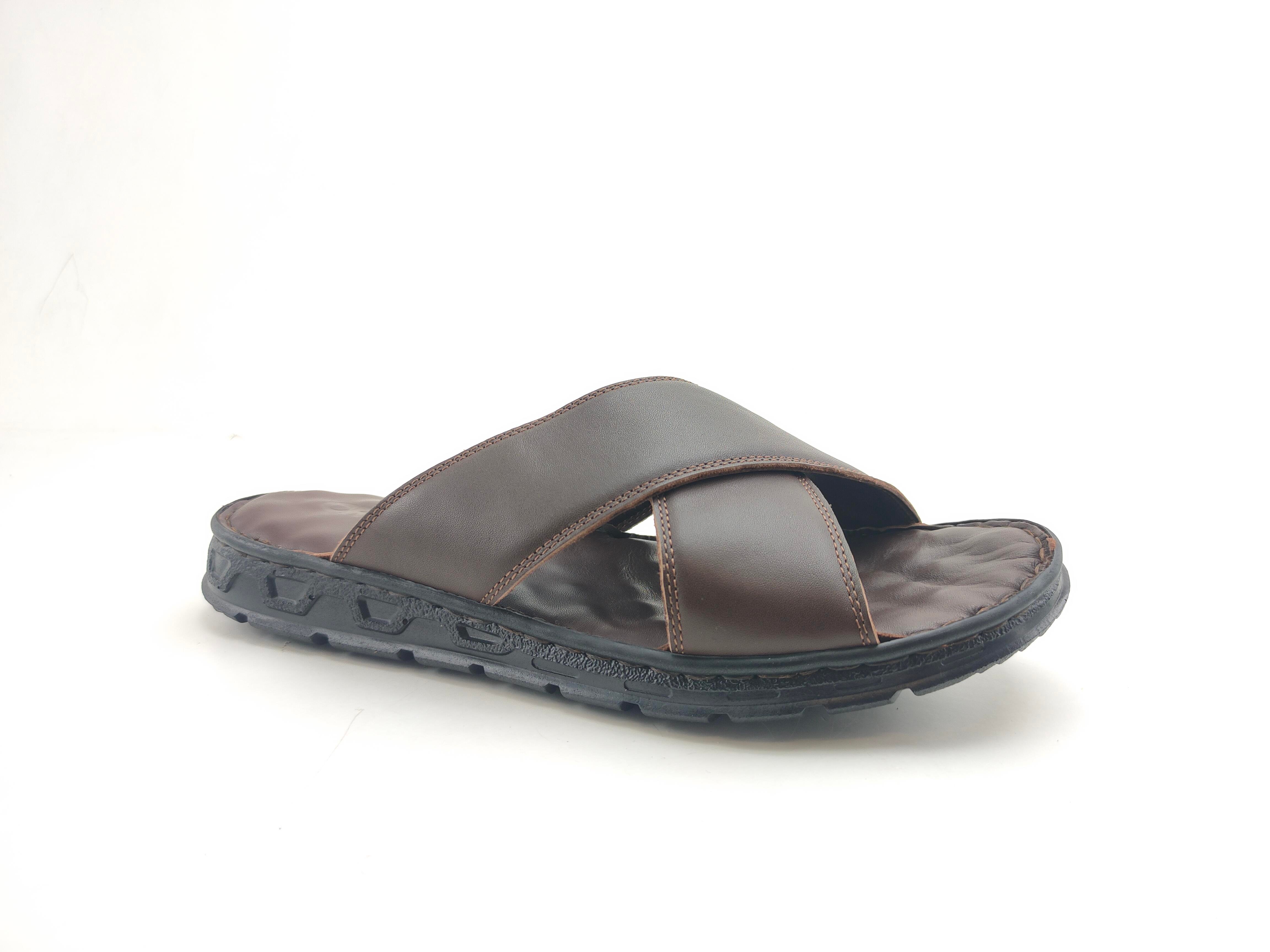 Ortoplus Ortopedik Deri Erkek Terlik SA3107 - OrtoPlus