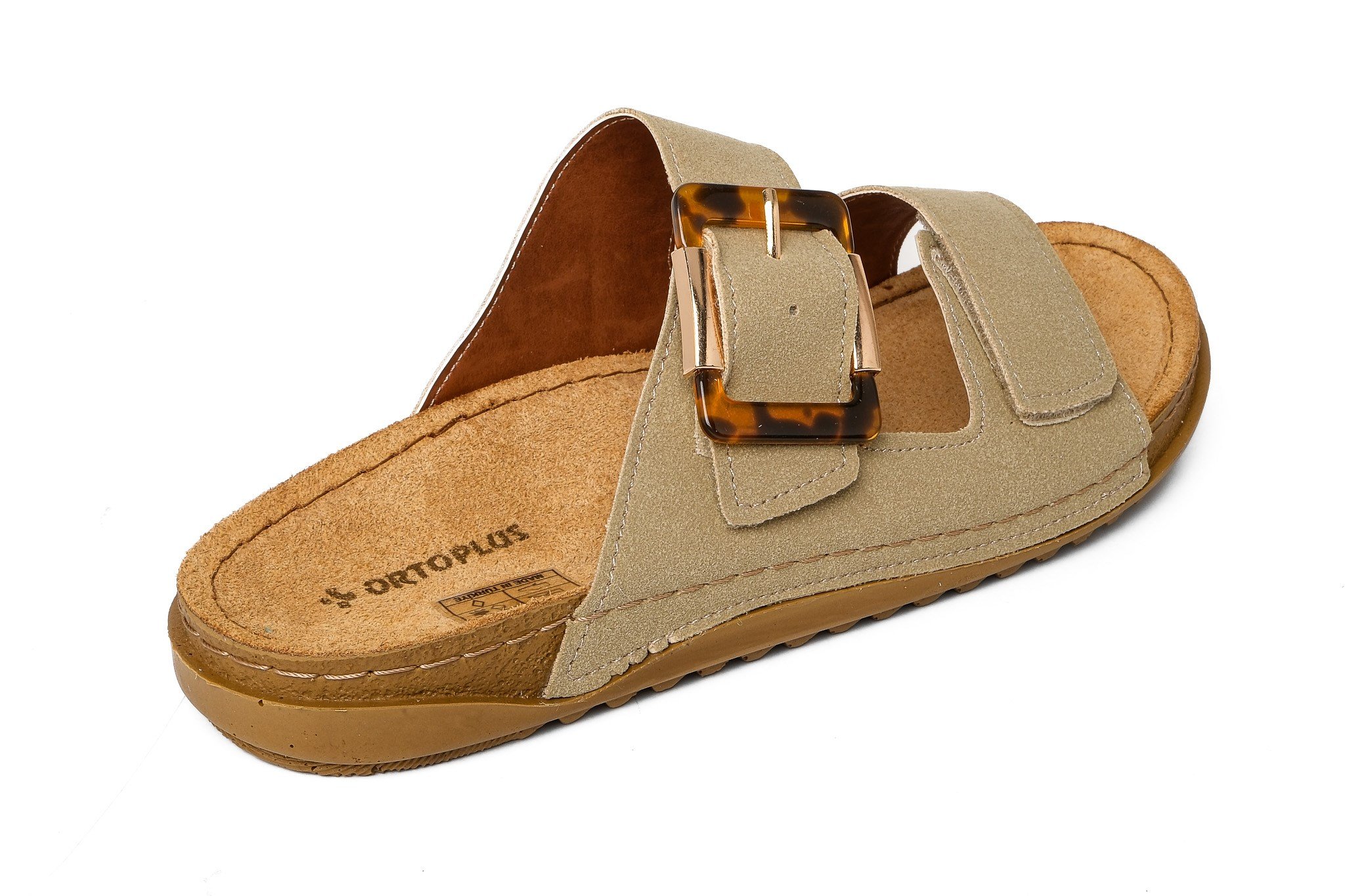 Ortoplus Ortopedik Kadın Terlik SY213636 BEJ - OrtoPlus