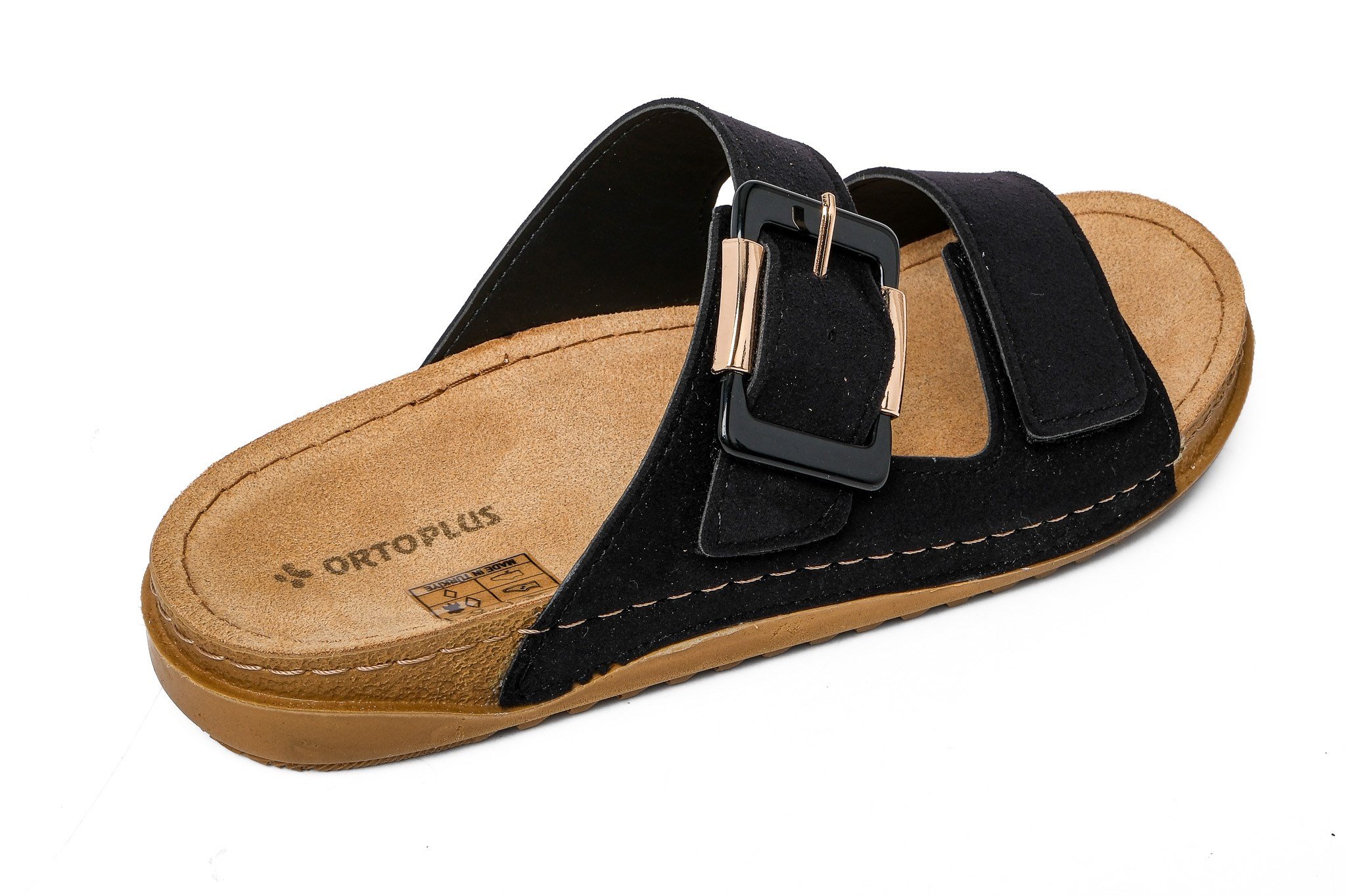 Ortoplus Ortopedik Kadın Terlik SY213636 SİYAH - OrtoPlus