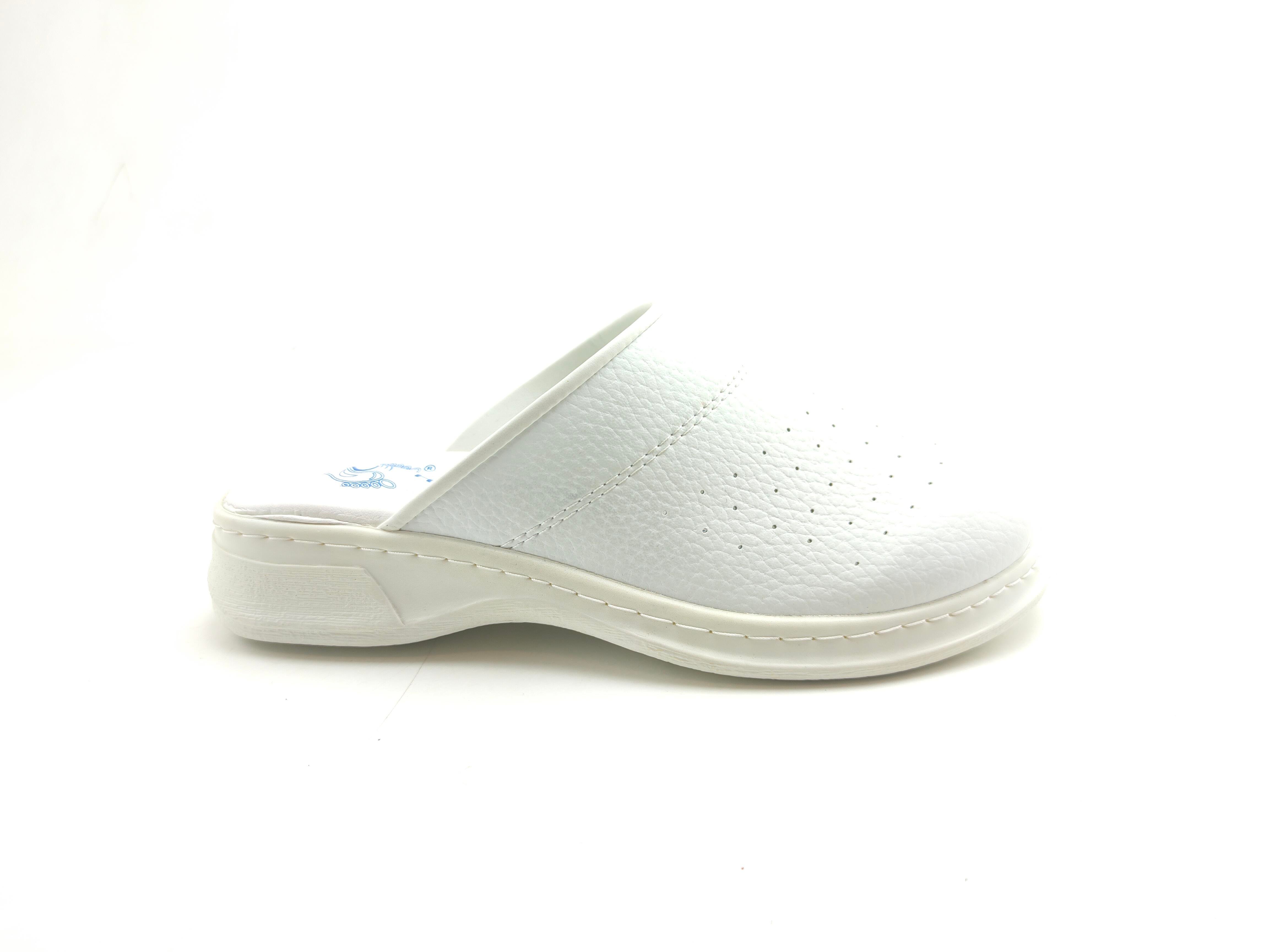 Ortoplus Sabo Unisex Deri Hastane Terlik KT9001 BEYAZ - OrtoPlus