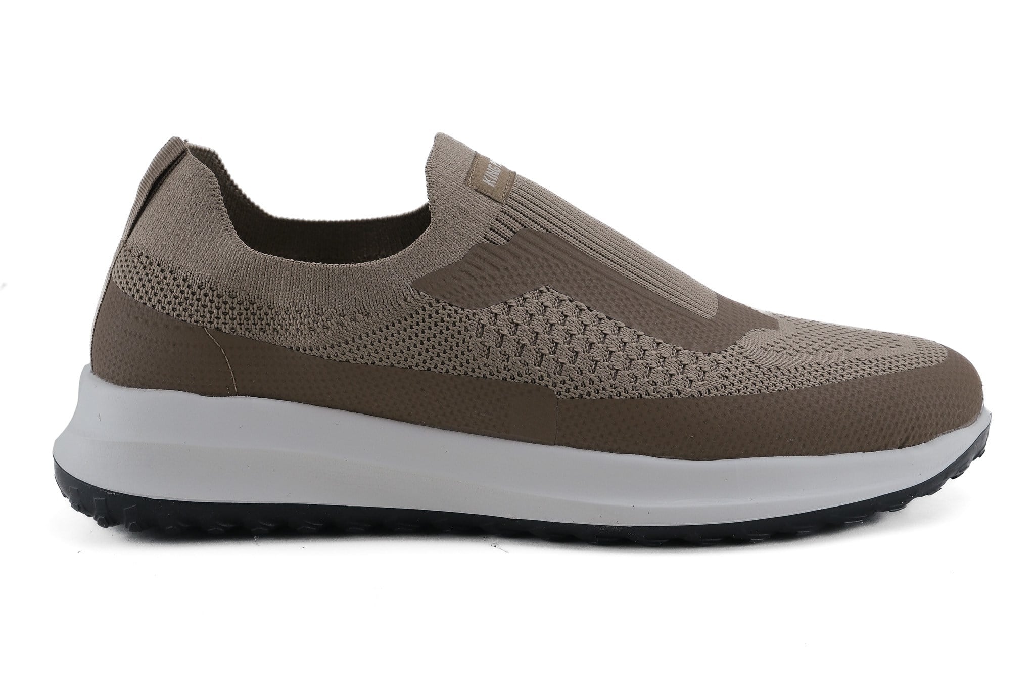 Sneaker Tekstil Yürüyüş Erkek Ayakkab Bağcıksız KP1358 VİZON - King Paolo