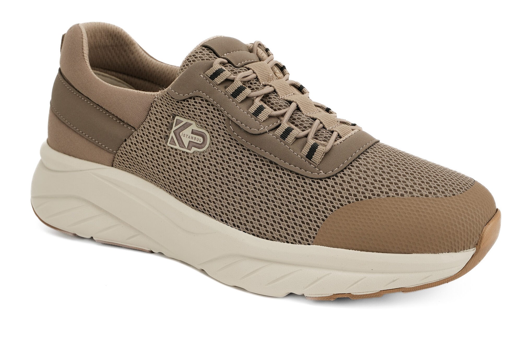 Sneaker Tekstil Yürüyüş Erkek Ayakkabı KP1267 VİZON - King Paolo