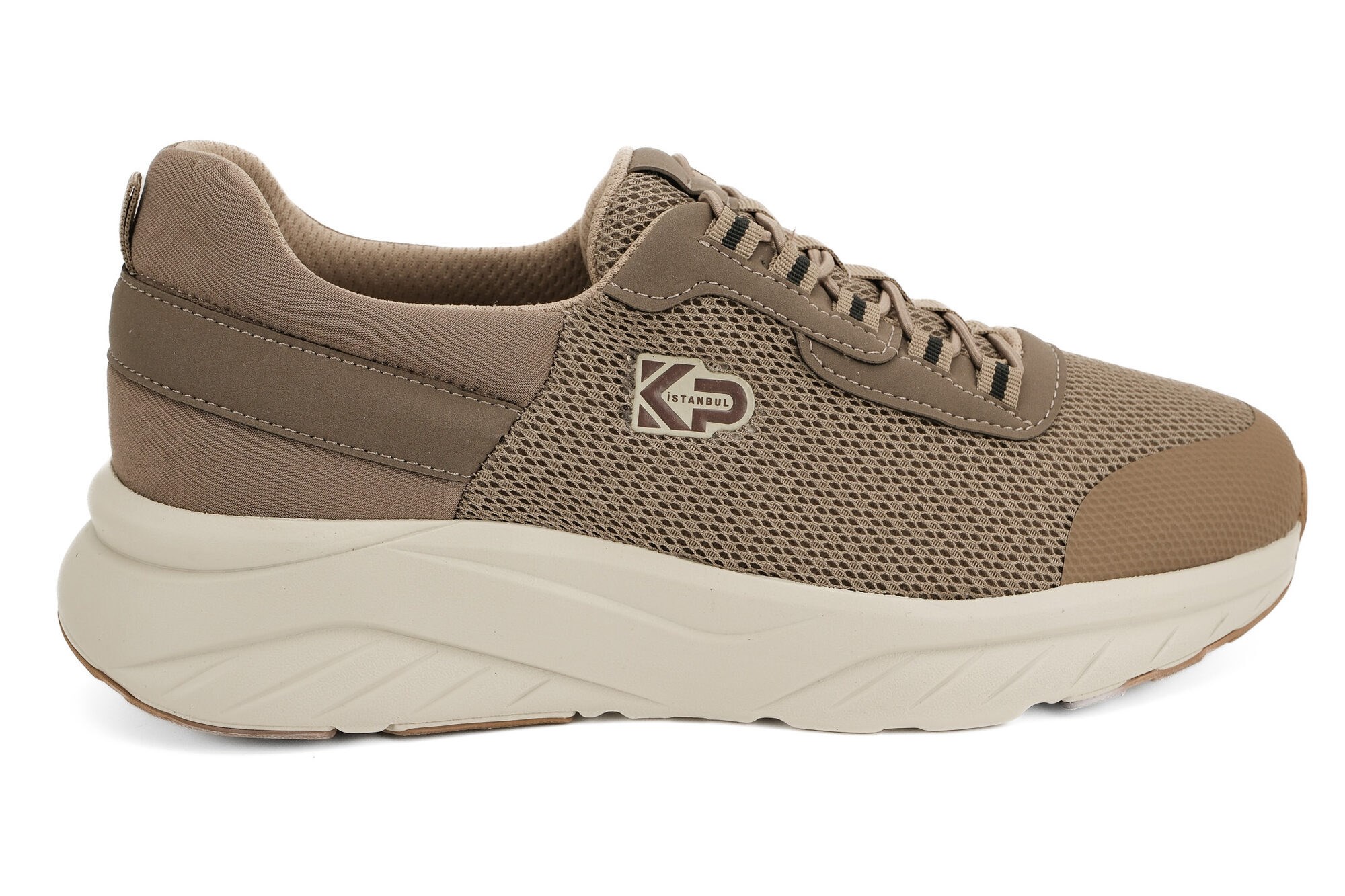 Sneaker Tekstil Yürüyüş Erkek Ayakkabı KP1267 VİZON - King Paolo