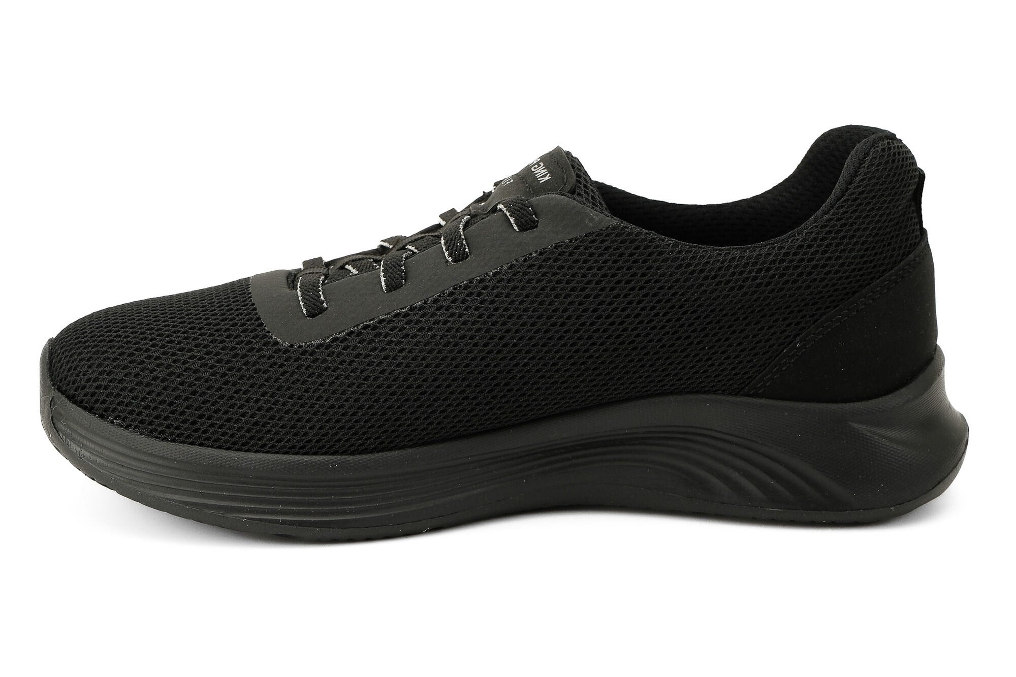 Sneaker Tekstil Yürüyüş Kadın Ayakkabı Bağcıklı KP5174 SİYAH - King Paolo