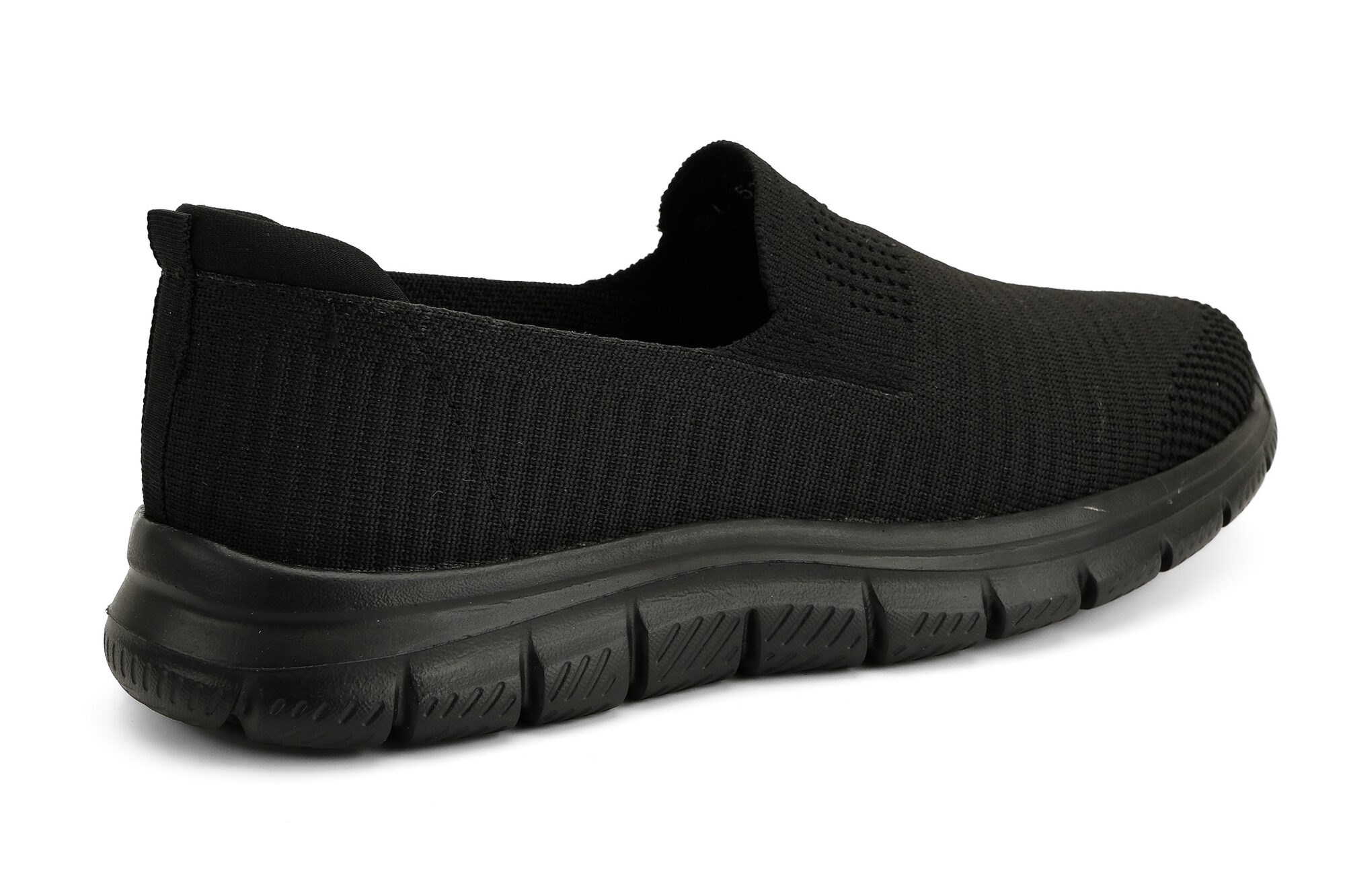 Sneaker Tekstil Yürüyüş Kadın Ayakkabı Bağcıksız KP5234 SİYAH - King Paolo