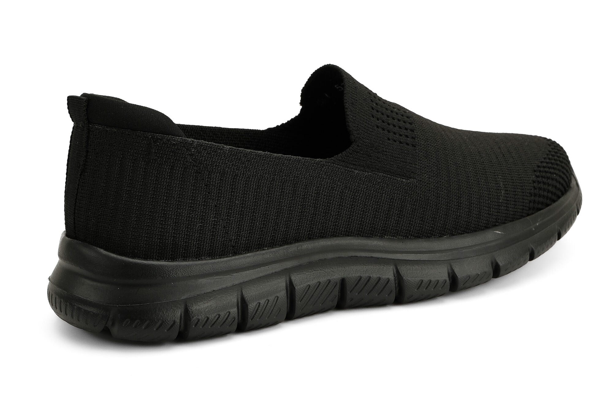 Sneaker Tekstil Yürüyüş Kadın Ayakkabı Bağcıksız KP5234 SİYAH - King Paolo