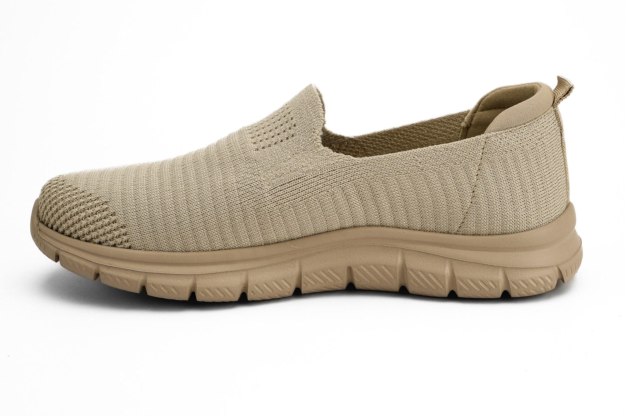 Sneaker Tekstil Yürüyüş Kadın Ayakkabı Bağcıksız KP5234 BEJ - King Paolo
