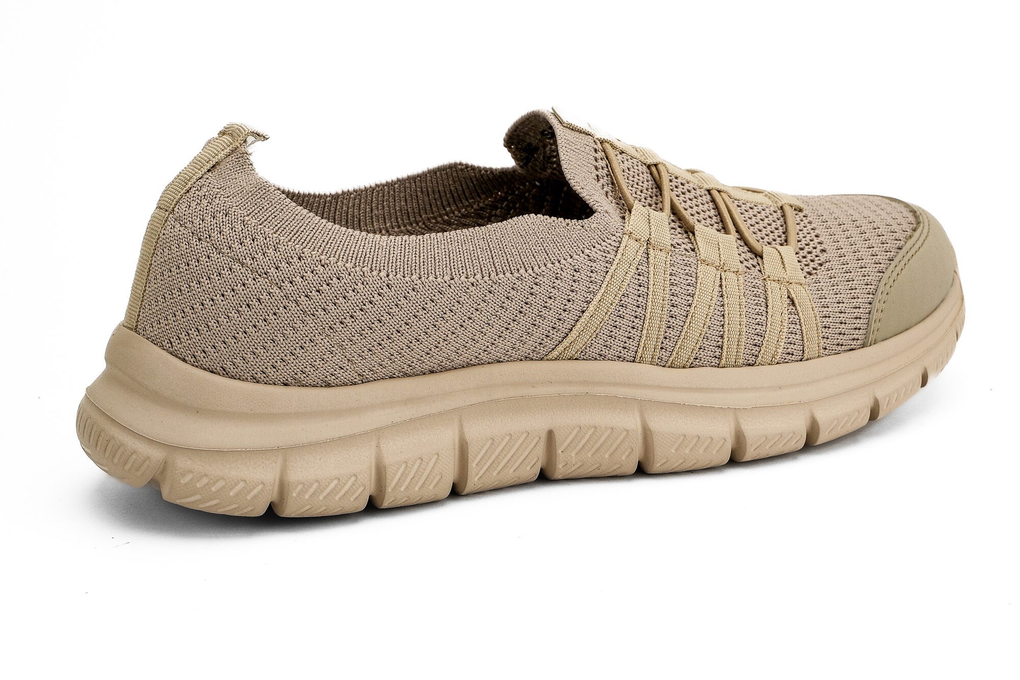 Sneaker Tekstil Yürüyüş Kadın Streç Ayakkabı KP5223 PUDRA - King Paolo