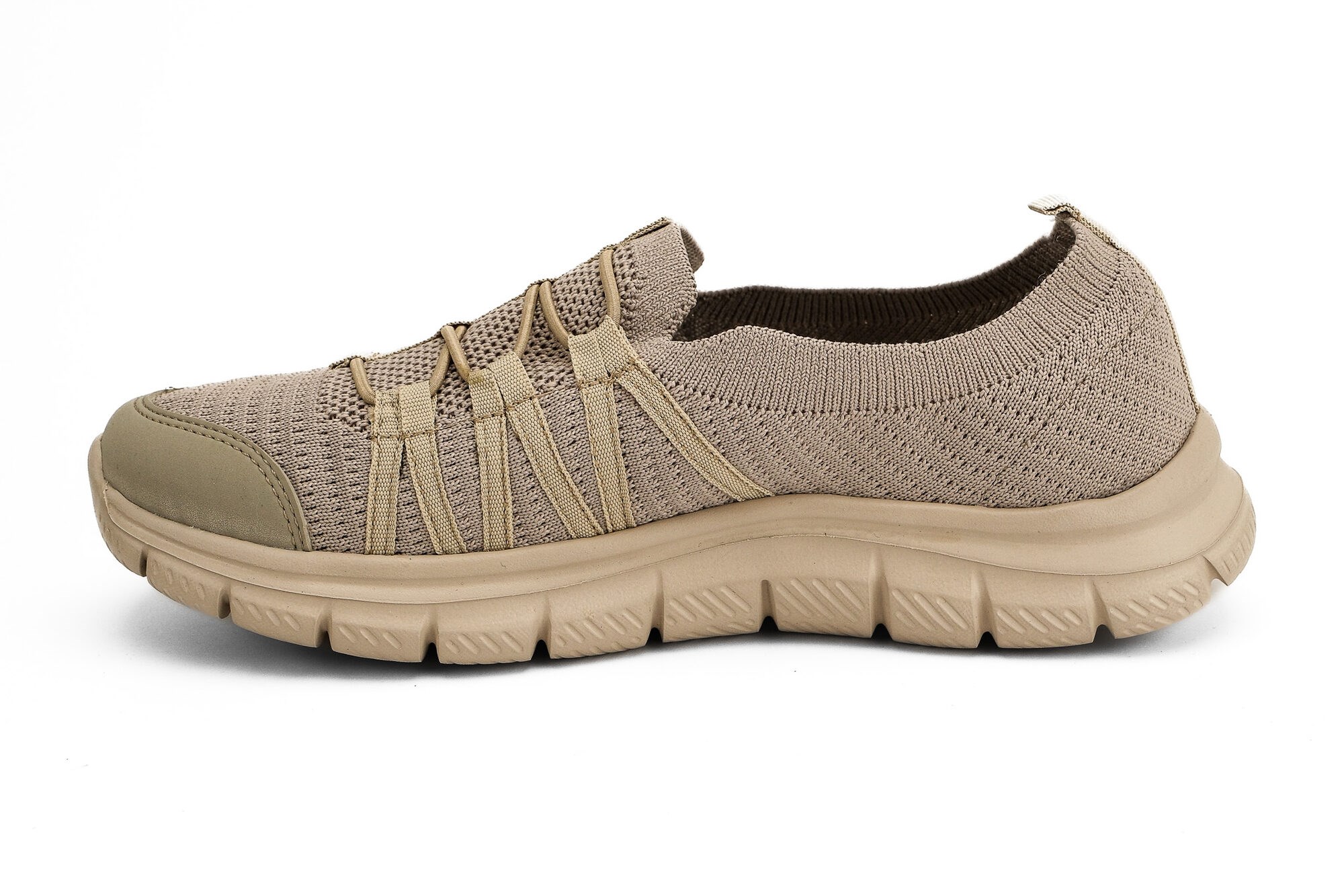 Sneaker Tekstil Yürüyüş Kadın Streç Ayakkabı KP5223 PUDRA - King Paolo