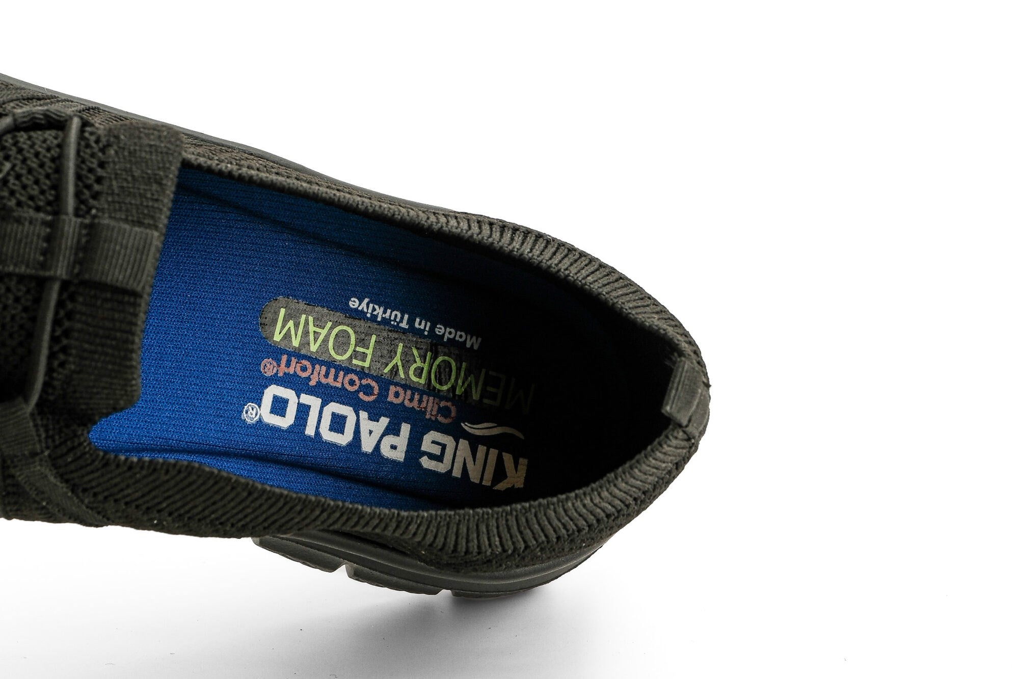 Sneaker Tekstil Yürüyüş Kadın Streç Ayakkabı KP5223 SİYAH - King Paolo