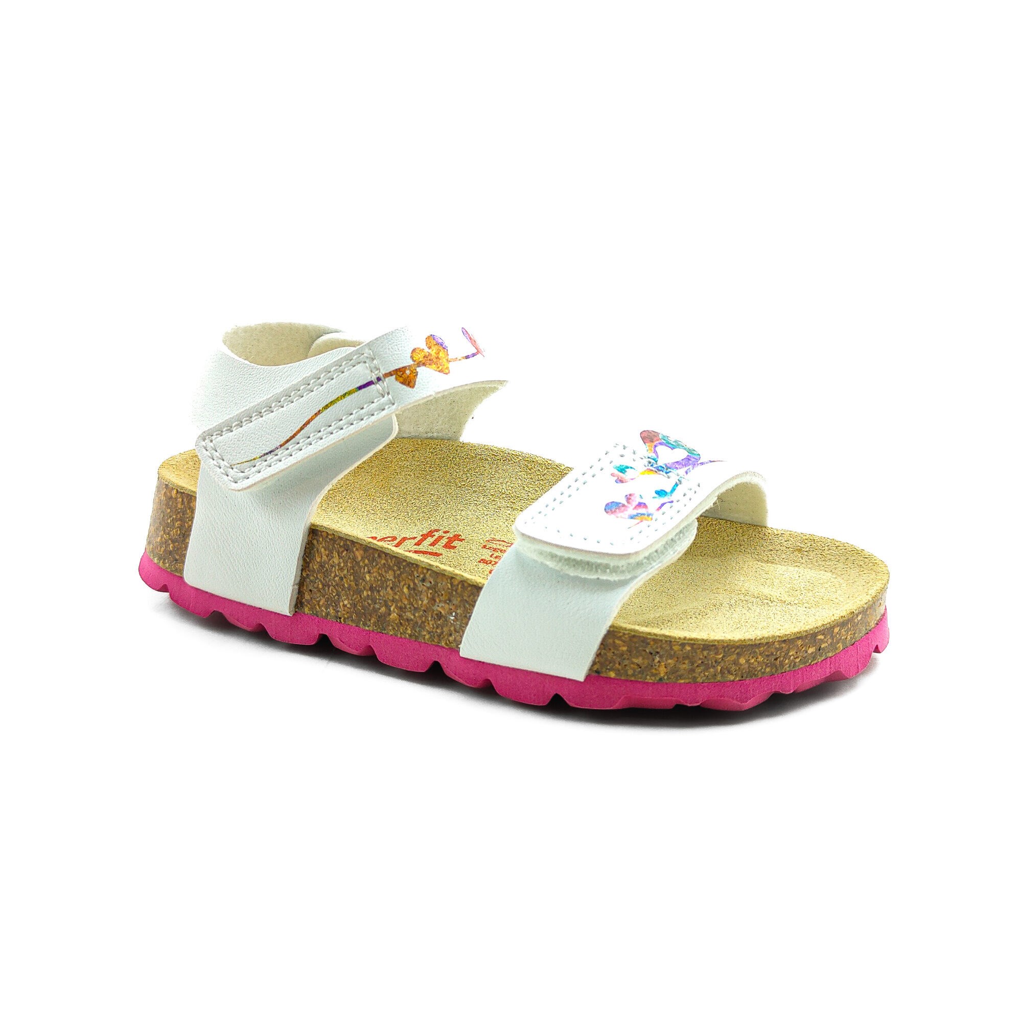 Superfit Ortopedik Çocuk Sandalet F 000123-1040 - Beyaz Kuş WEIB / PINK - Superfit