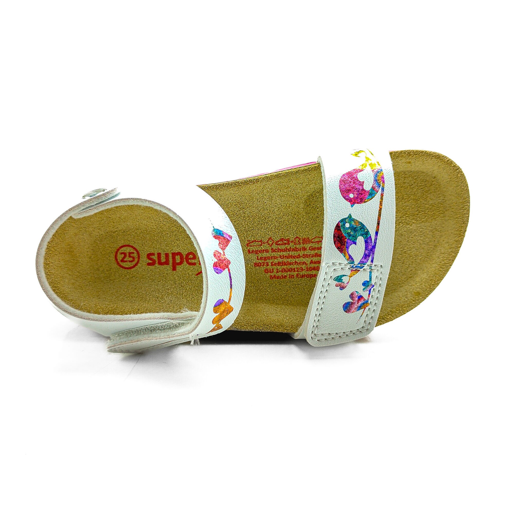 Superfit Ortopedik Çocuk Sandalet F 000123-1040 - Beyaz Kuş WEIB / PINK - Superfit
