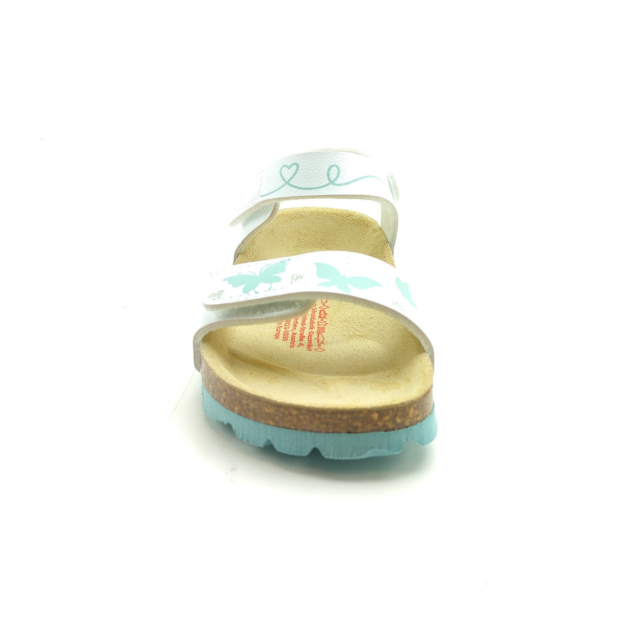 Superfit Ortopedik Çocuk Sandalet F 000123-1030 - Beyaz Kelebek WEIB / TÜRKIS - Superfit