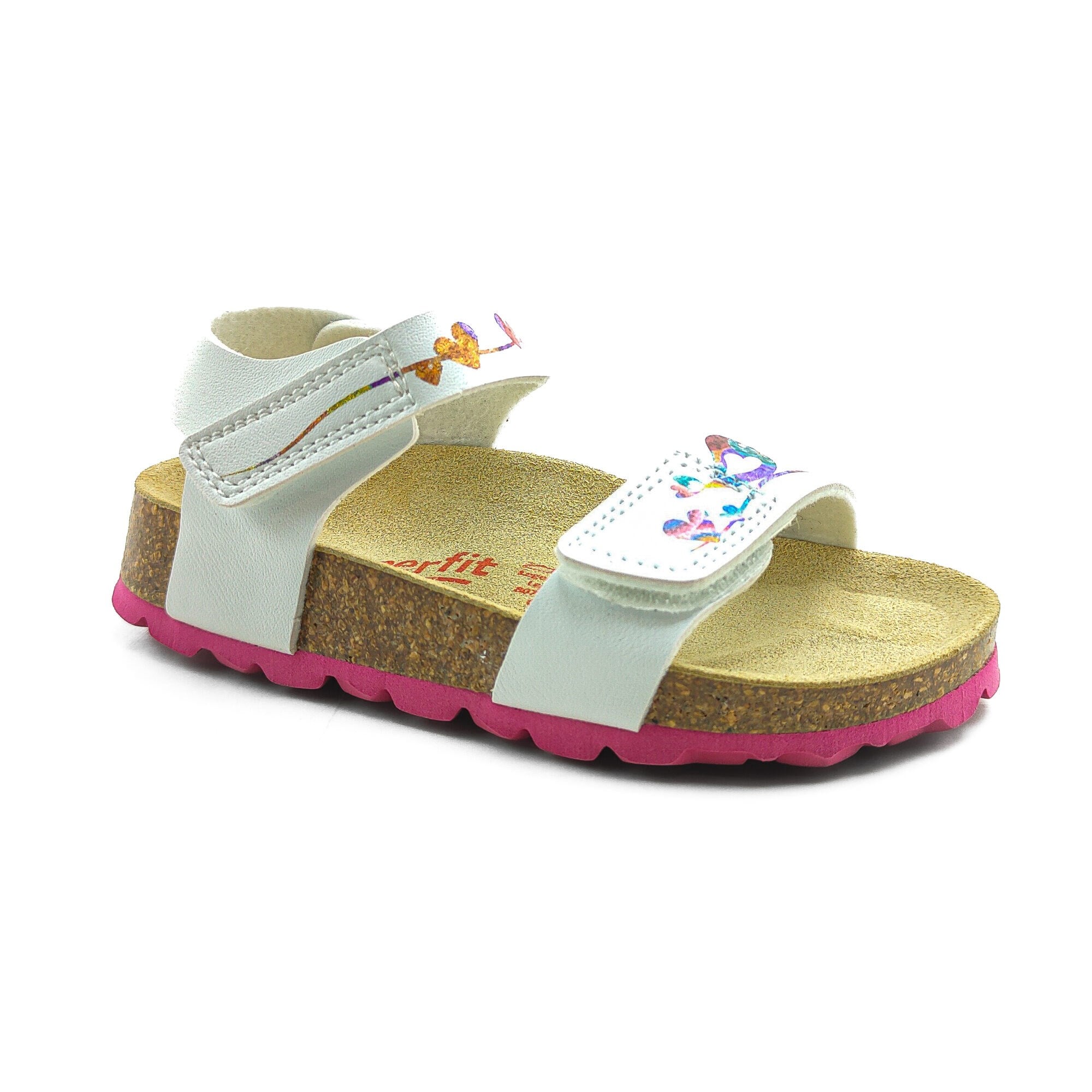 Superfit Ortopedik Çocuk Sandalet P 000123-1040 - Beyaz Kuş WEIB / PINK - Superfit