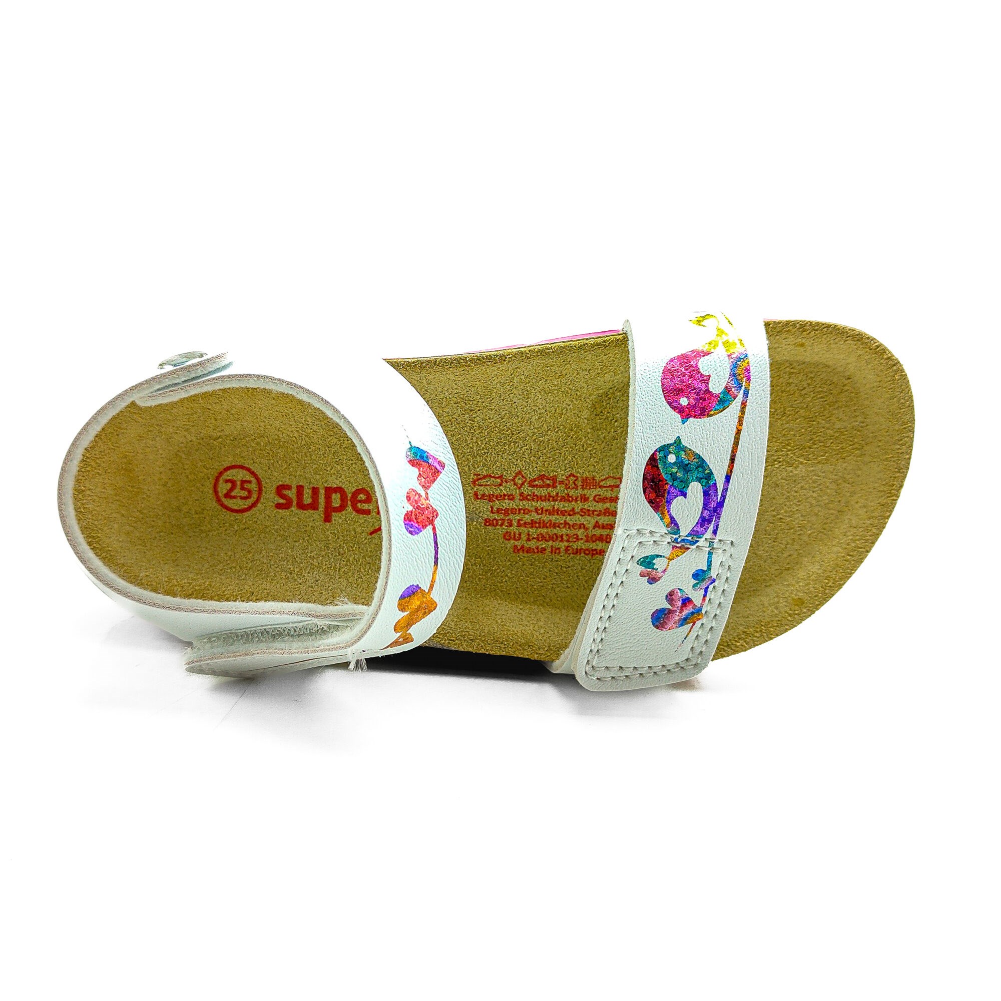 Superfit Ortopedik Çocuk Sandalet P 000123-1040 - Beyaz Kuş WEIB / PINK - Superfit