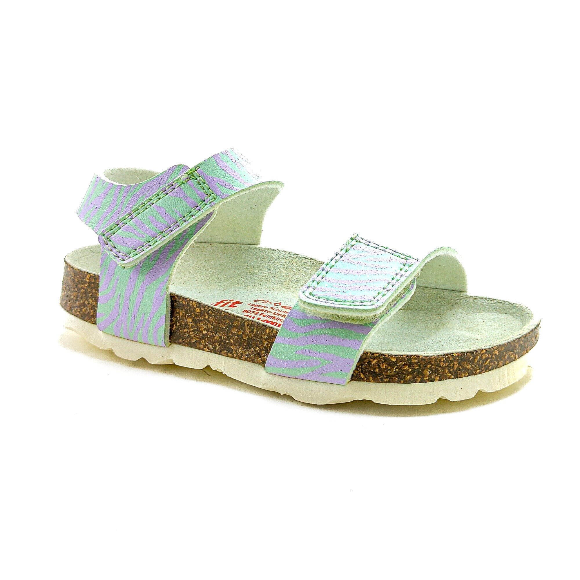 Superfit Ortopedik Çocuk Sandalet P 000123-7510 - Yeşil Lila HELLGRÜN / ROSA - Superfit