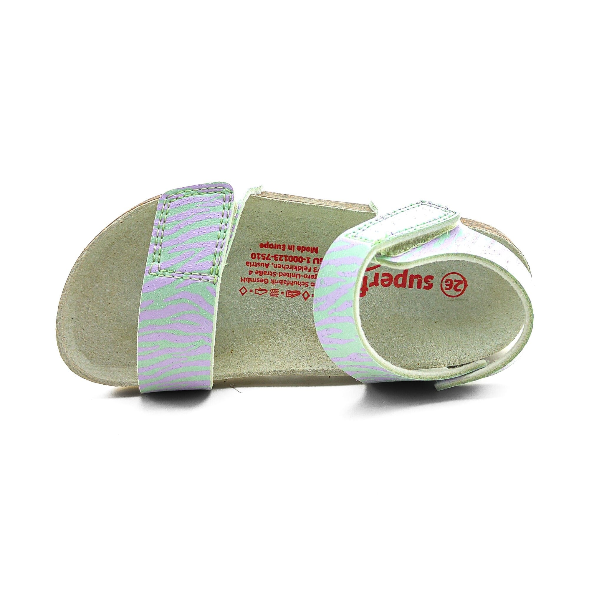 Superfit Ortopedik Çocuk Sandalet P 000123-7510 - Yeşil Lila HELLGRÜN / ROSA - Superfit