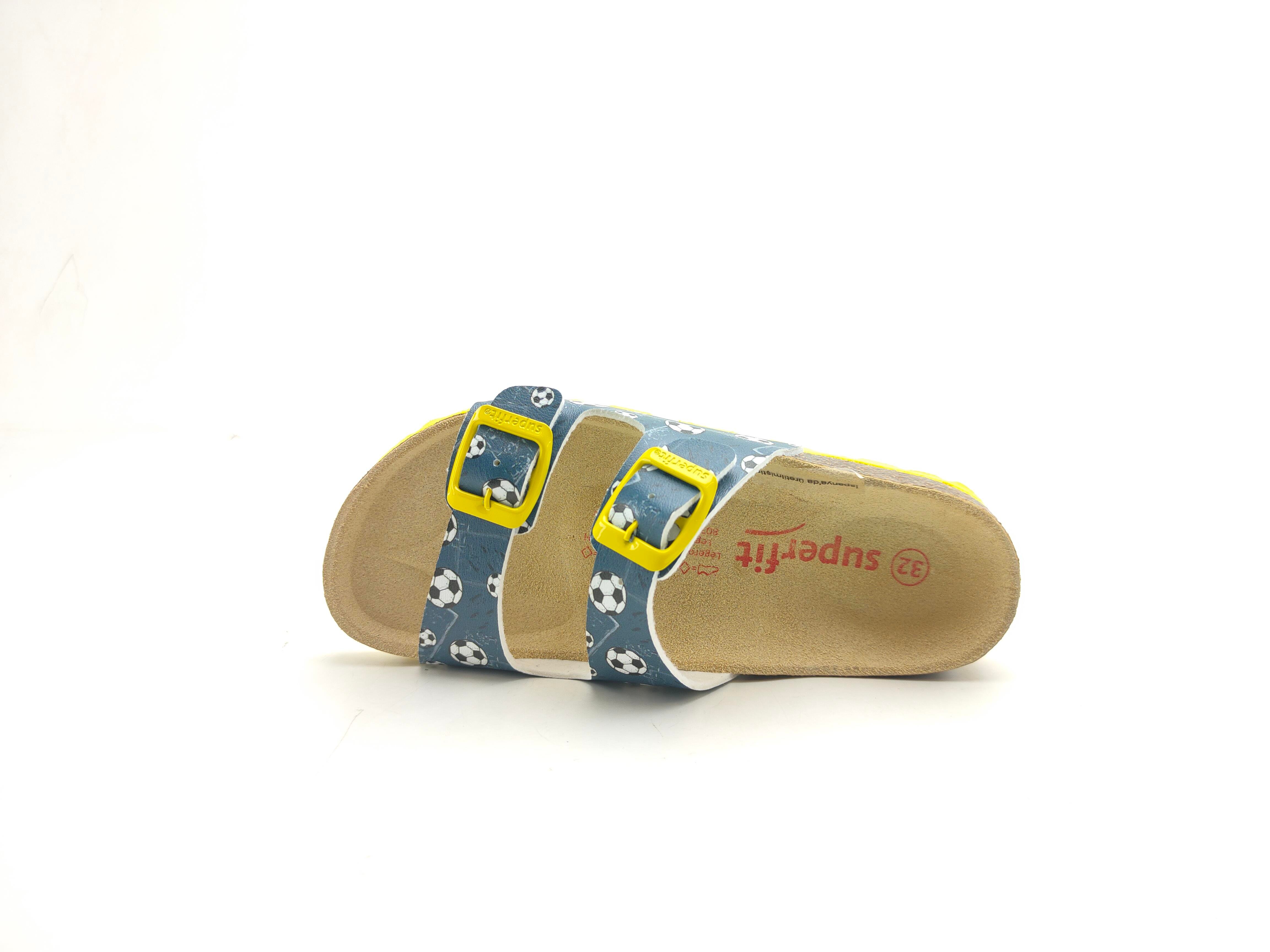 Superfit Ortopedik Çocuk Terlik Çift Bantlı P 800111-8410 - Lacivert Futbol - Superfit