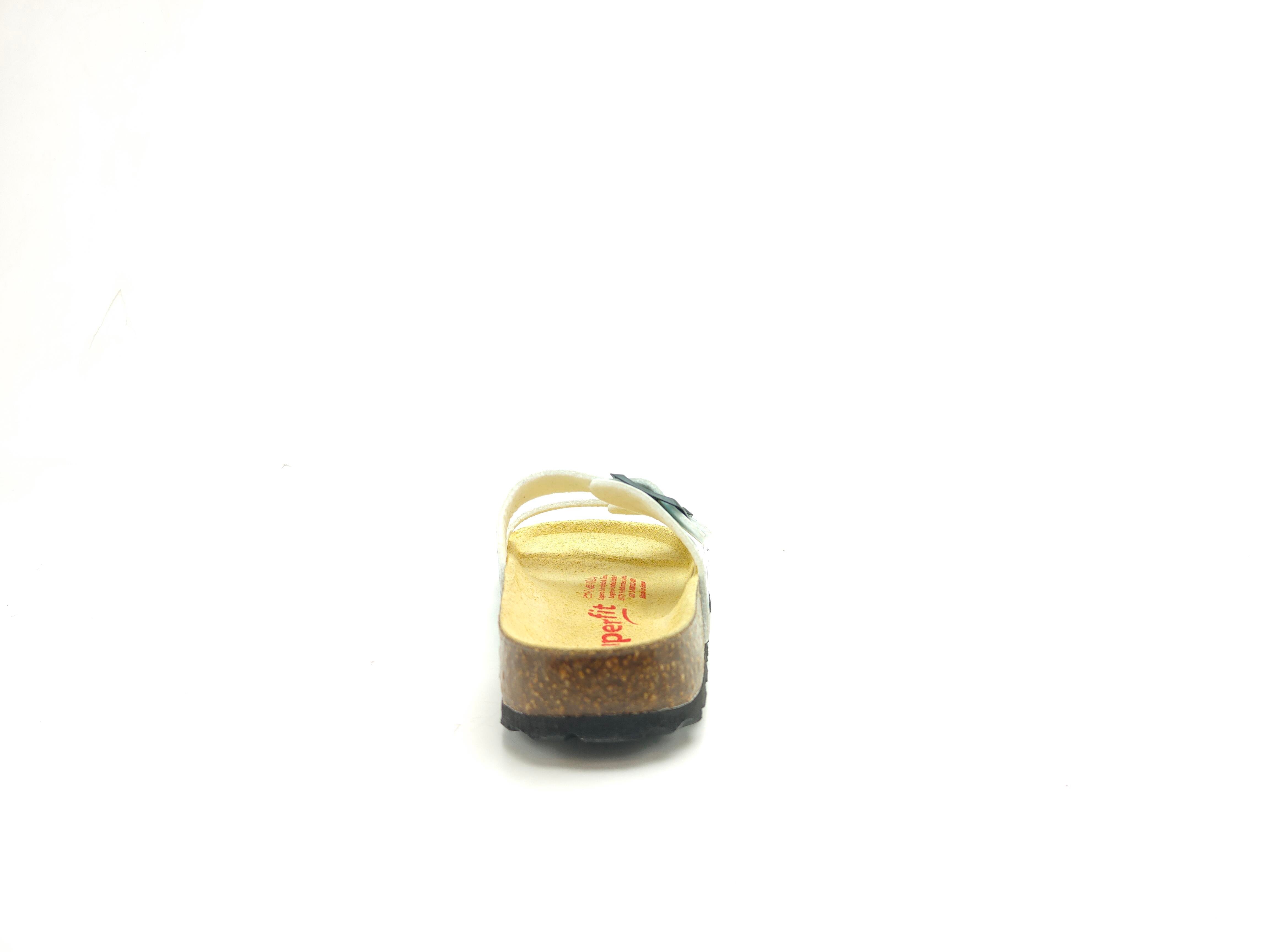 Superfit Ortopedik Çocuk Terlik Çift Bantlı P 800111-1070 - Beyaz Roketli - Superfit