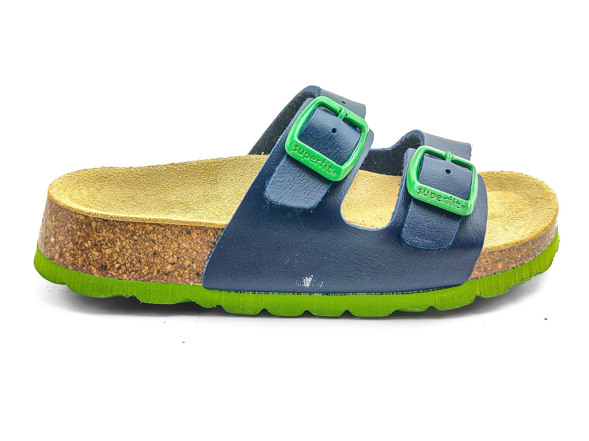 Superfit Ortopedik Çocuk Terlik Çift Bantlı P 800111-8210 - Lacivert Yeşil BLAU / GRÜN - Superfit