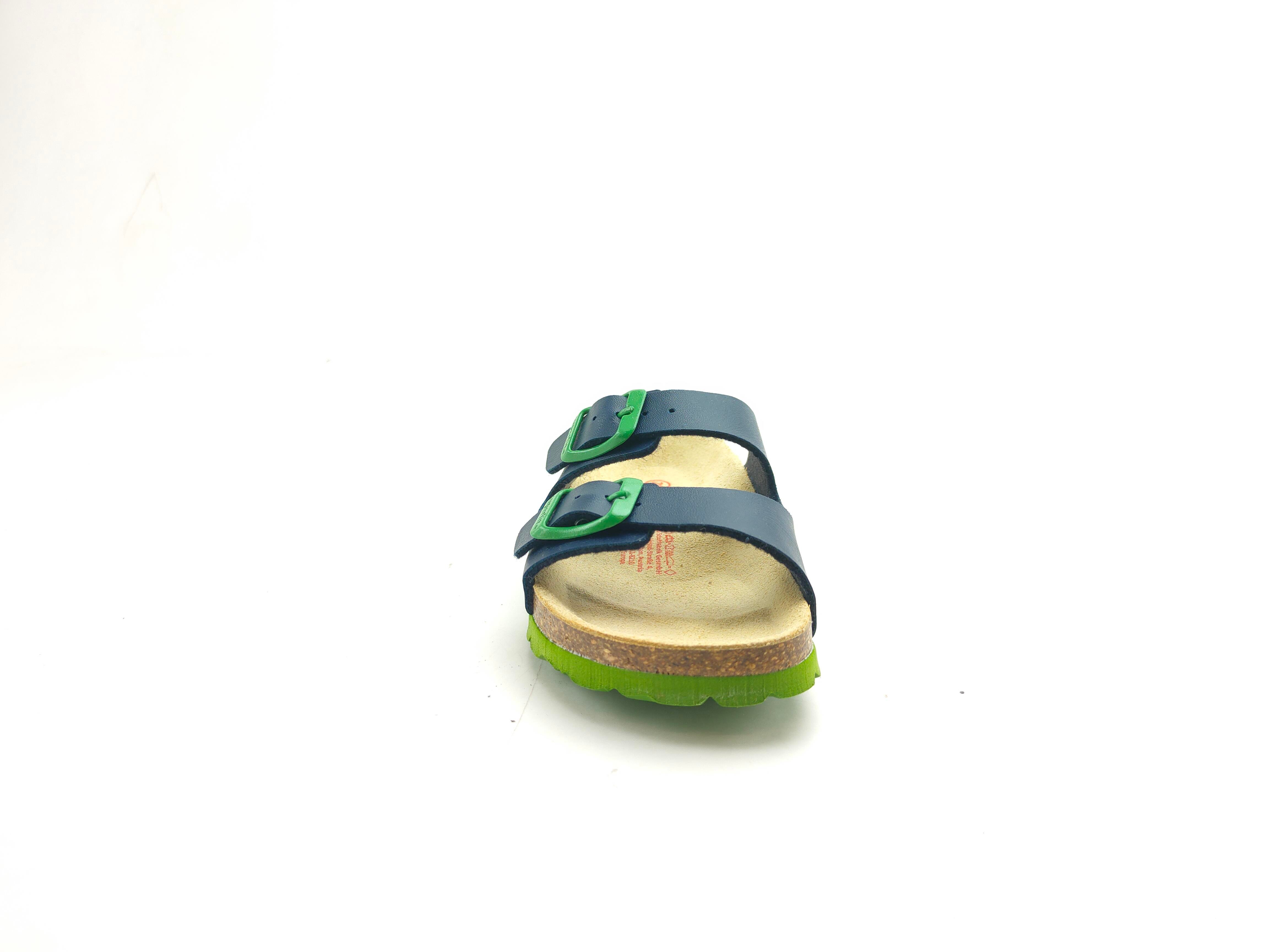 Superfit Ortopedik Çocuk Terlik Çift Bantlı P 800111-8210 - Lacivert Yeşil - Superfit
