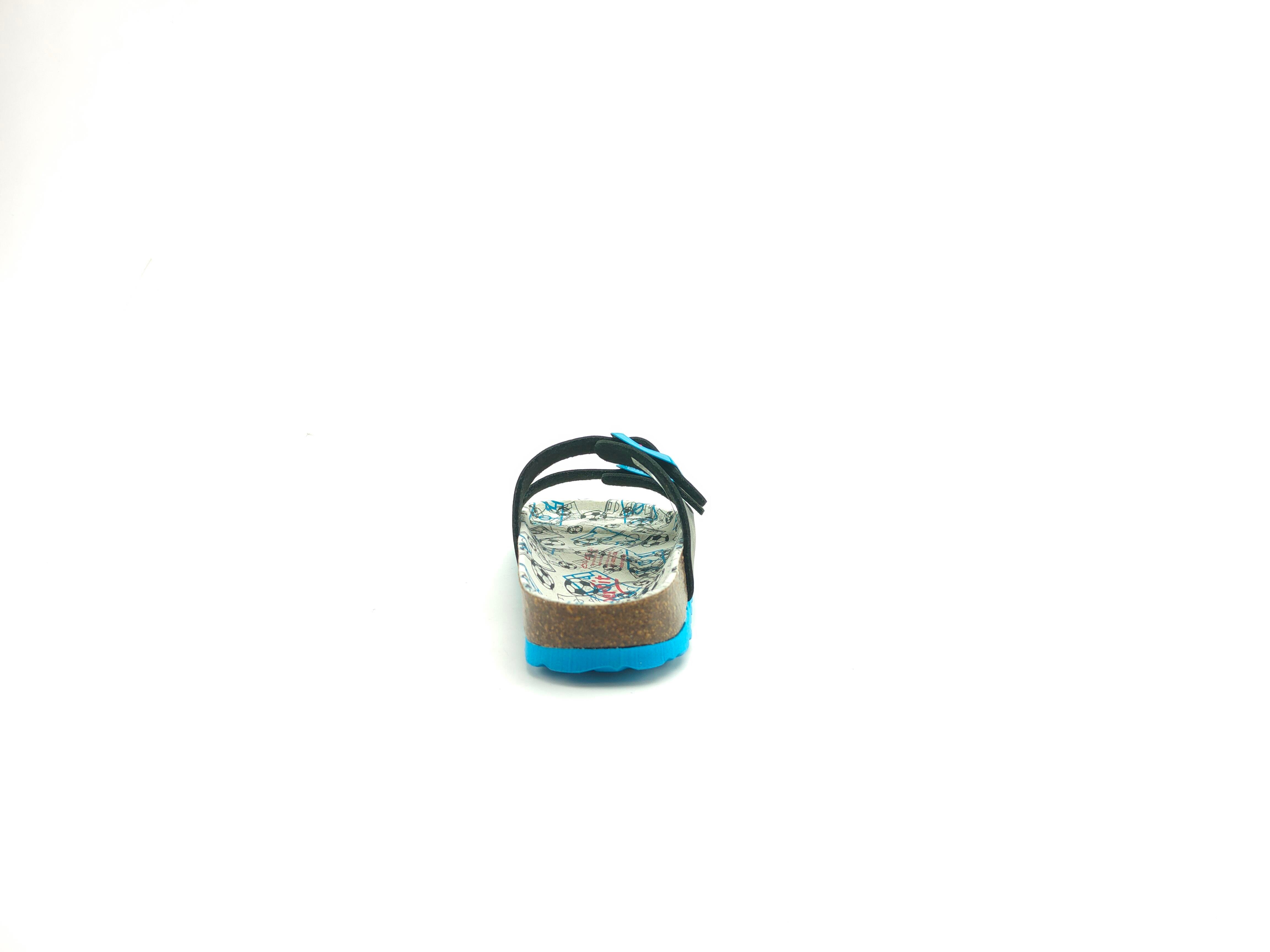 Superfit Ortopedik Çocuk Terlik Çift Bantlı F 800111-8410 - Lacivert Futbol - Superfit