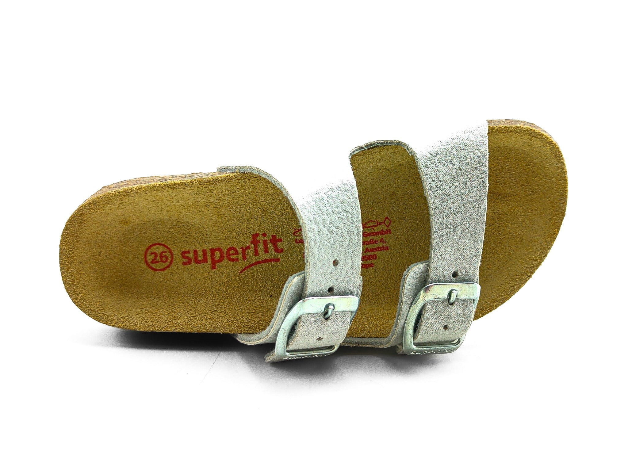 Superfit Ortopedik Çocuk Terlik Çift Bantlı F 800111-9500 - Gümüş SILBER - Superfit