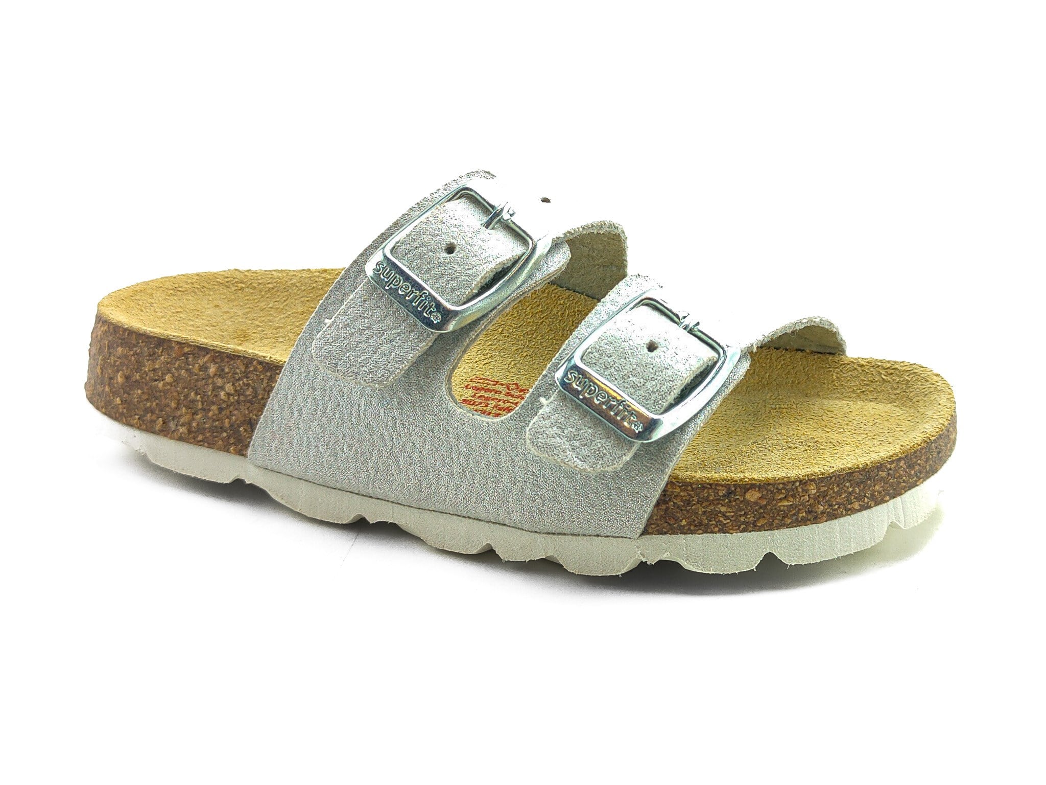 Superfit Ortopedik Çocuk Terlik Çift Bantlı F 800111-9500 - Gümüş SILBER - Superfit