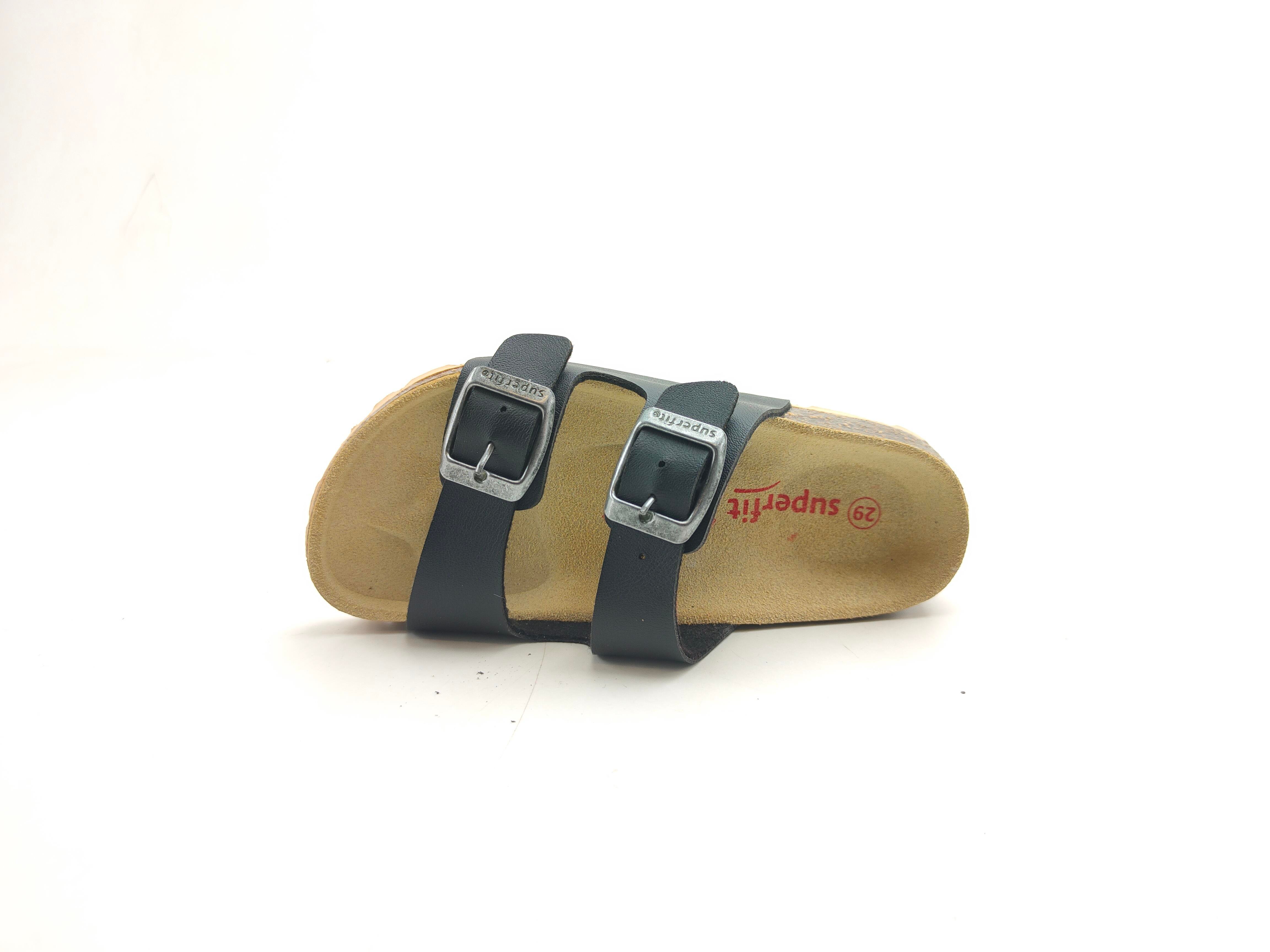 Superfit Ortopedik Çocuk Terlik Çift Bantlı P 800111-0000 - Siyah - Superfit