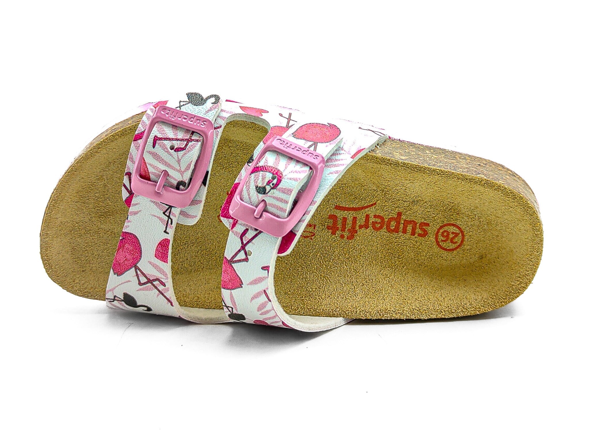 Superfit Ortopedik Çocuk Terlik Çift Bantlı F 800111-1130 Pembe Flamingo WEIB / PINK - Superfit