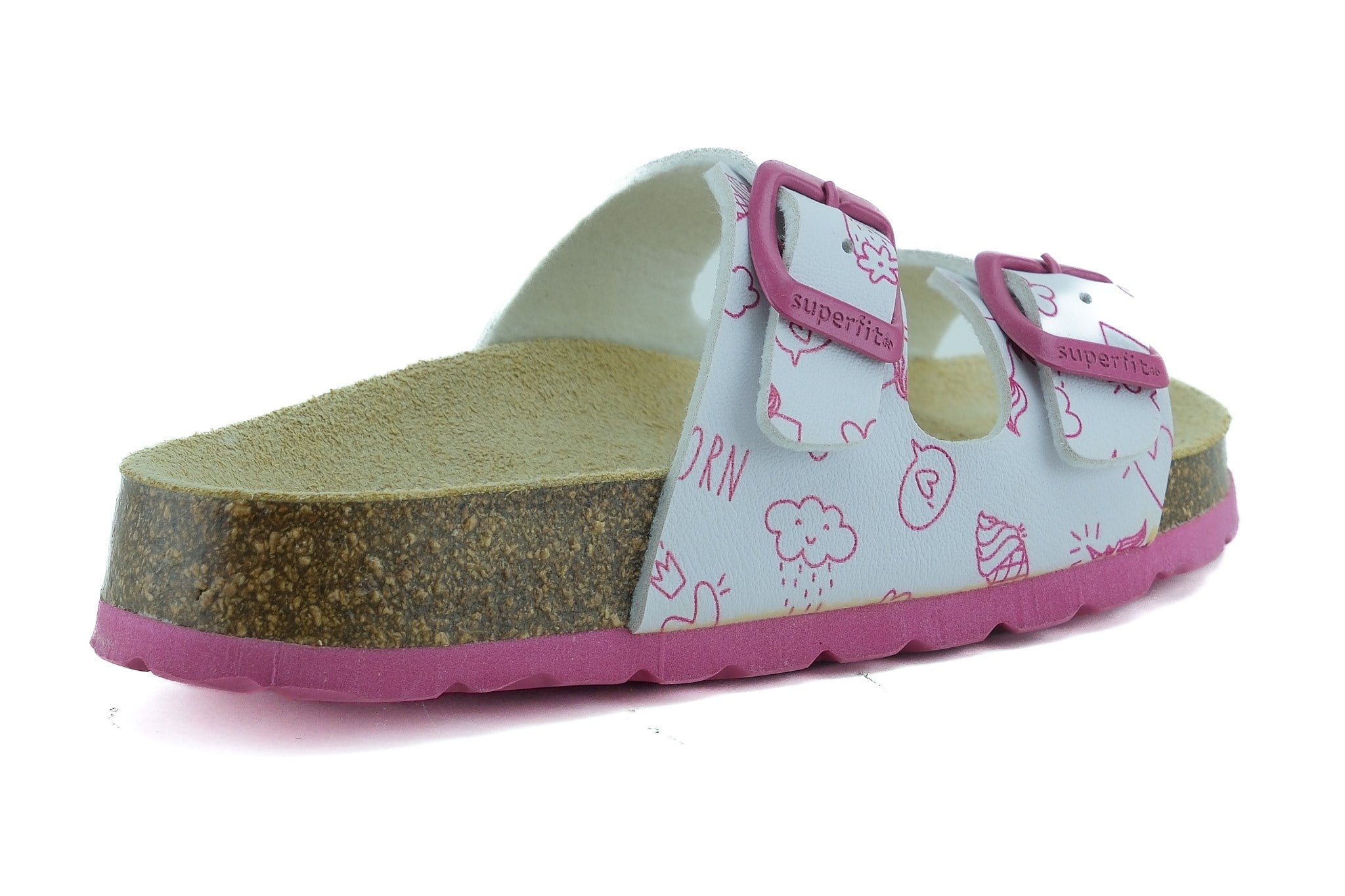 Superfit Ortopedik Çocuk Terlik Çift Bantlı P 800111-1050 - Pembe Figürlü WEIB / PINK - Superfit