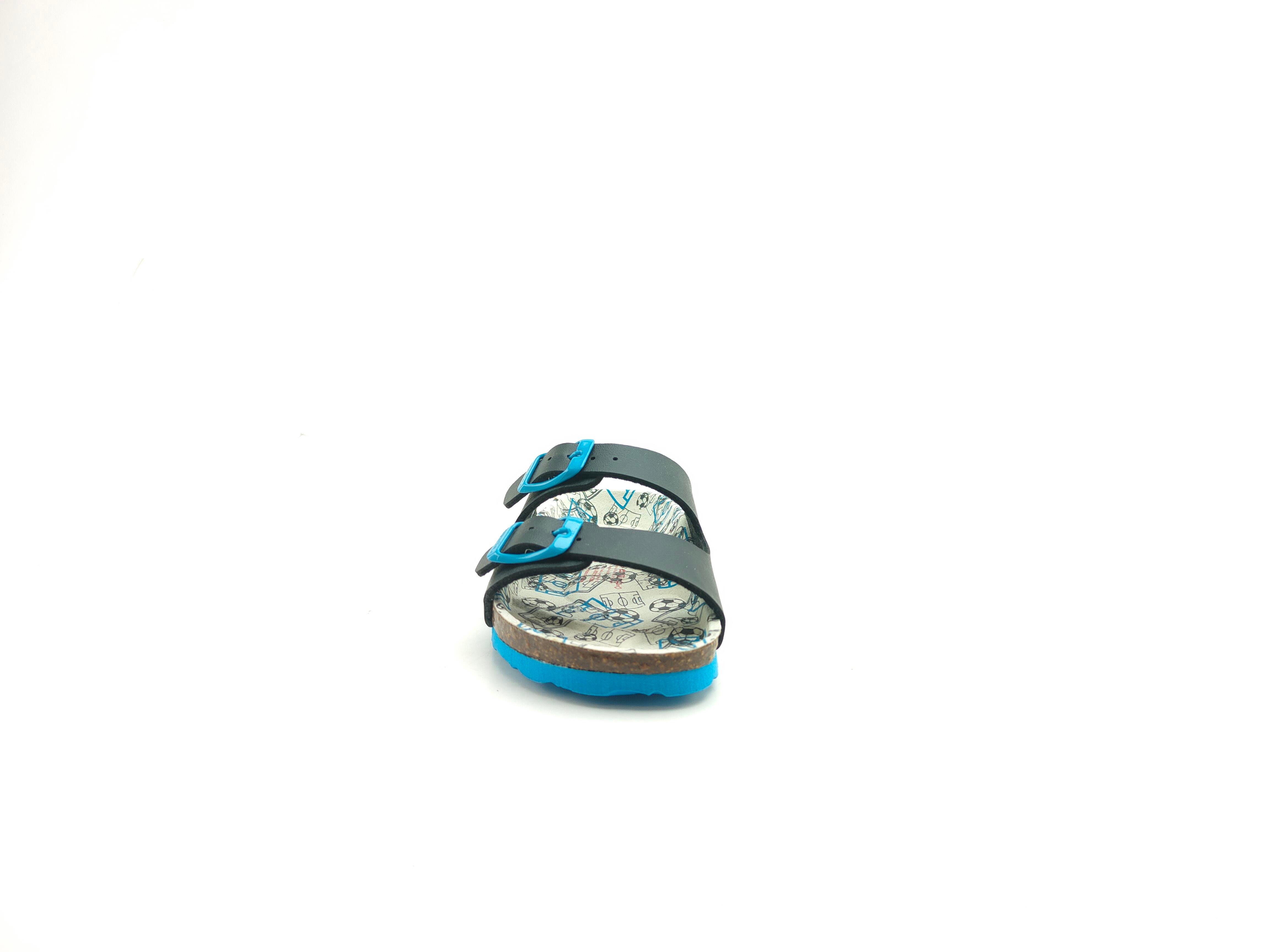 Superfit Ortopedik Çocuk Terlik Çift Bantlı F 800111-8410 - Lacivert Futbol - Superfit