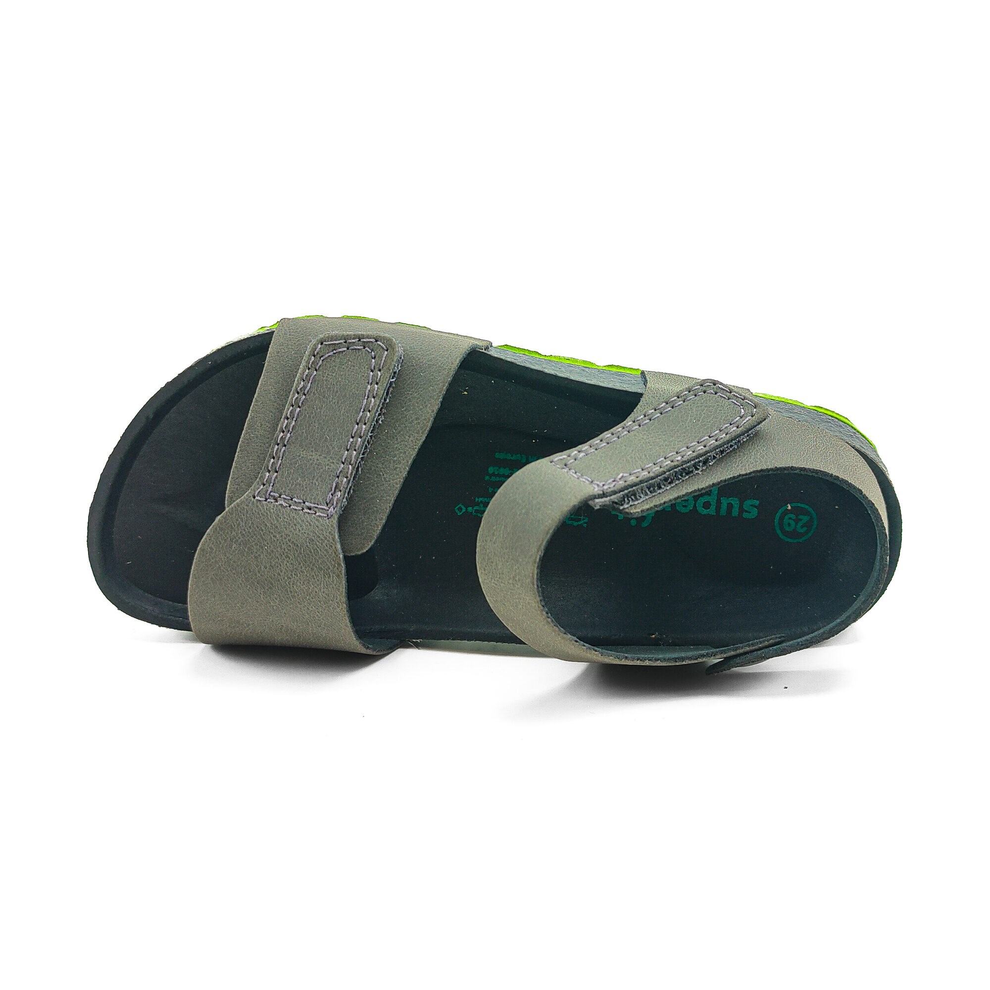 Superfit Ortopedik Genç Sandalet G 000122-0010 - Yeşil SCHWARZ / GRÜN - Superfit