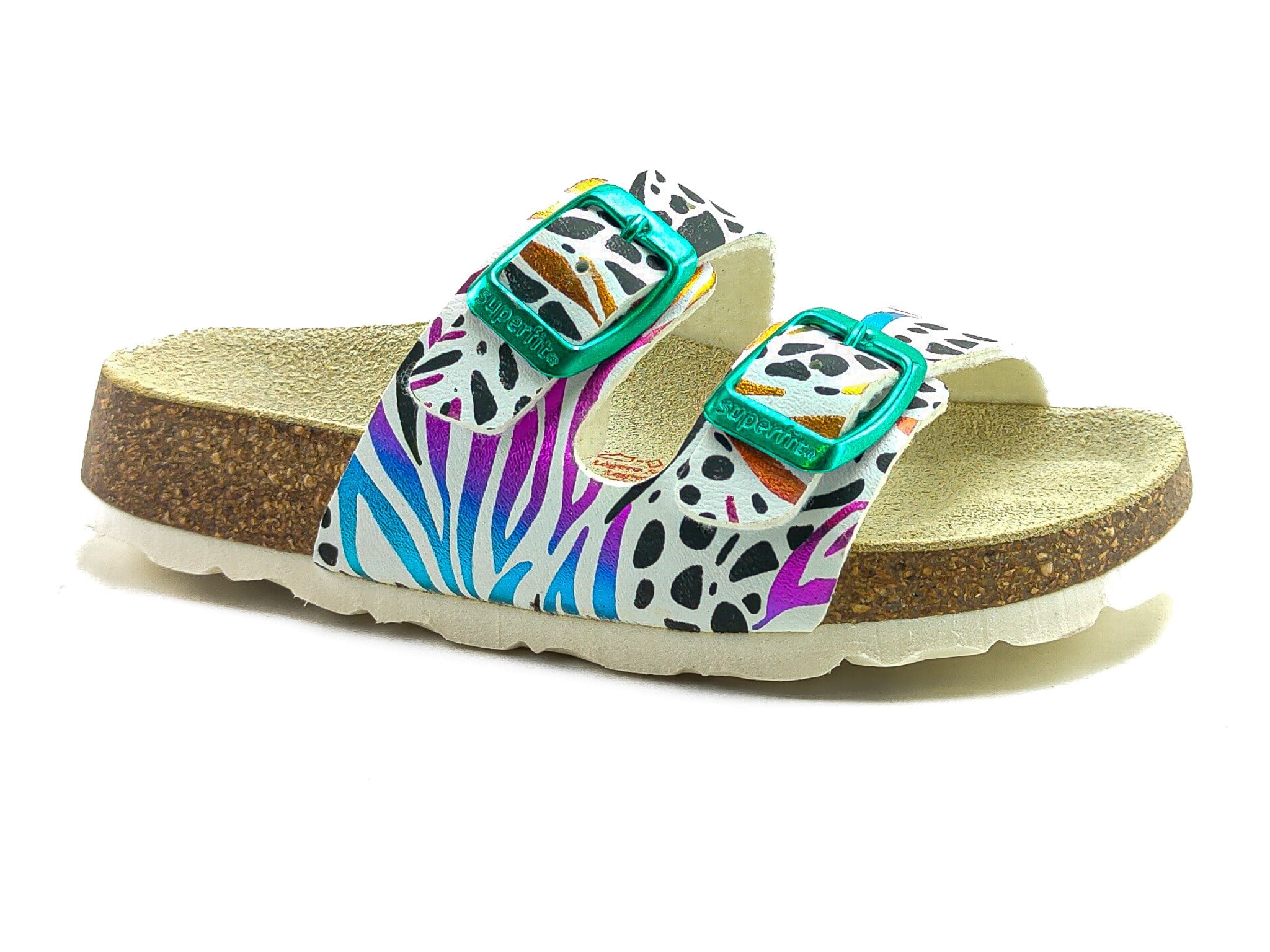 Superfit Ortopedik Genç Terlik Çift Bantlı G 800111-1090 - Zebra WEIB / ZEBRA - Superfit