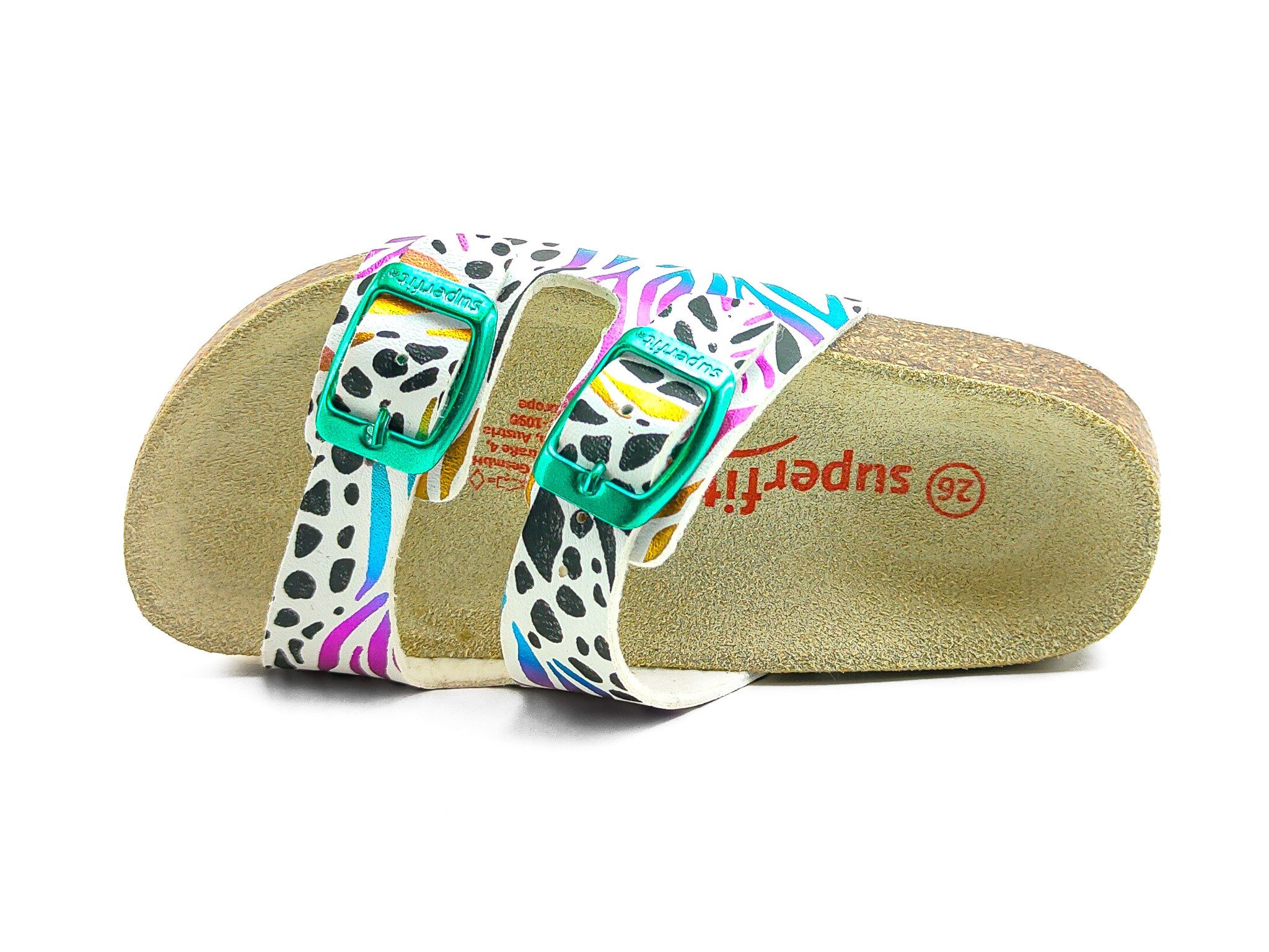 Superfit Ortopedik Genç Terlik Çift Bantlı G 800111-1090 - Zebra WEIB / ZEBRA - Superfit