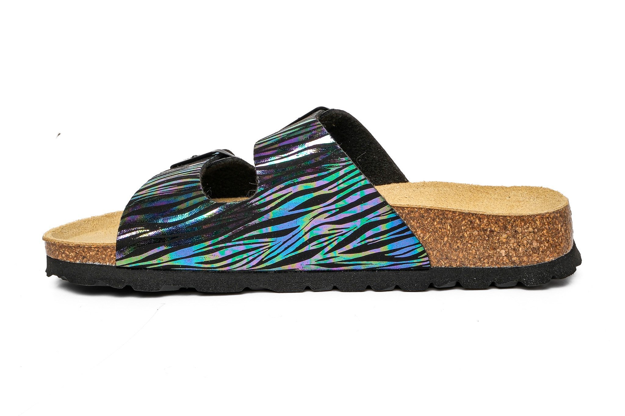 Superfit Ortopedik Genç Terlik Çift Bantlı G 800111-0090 - Siyah Zebra SCHWARZ - Superfit