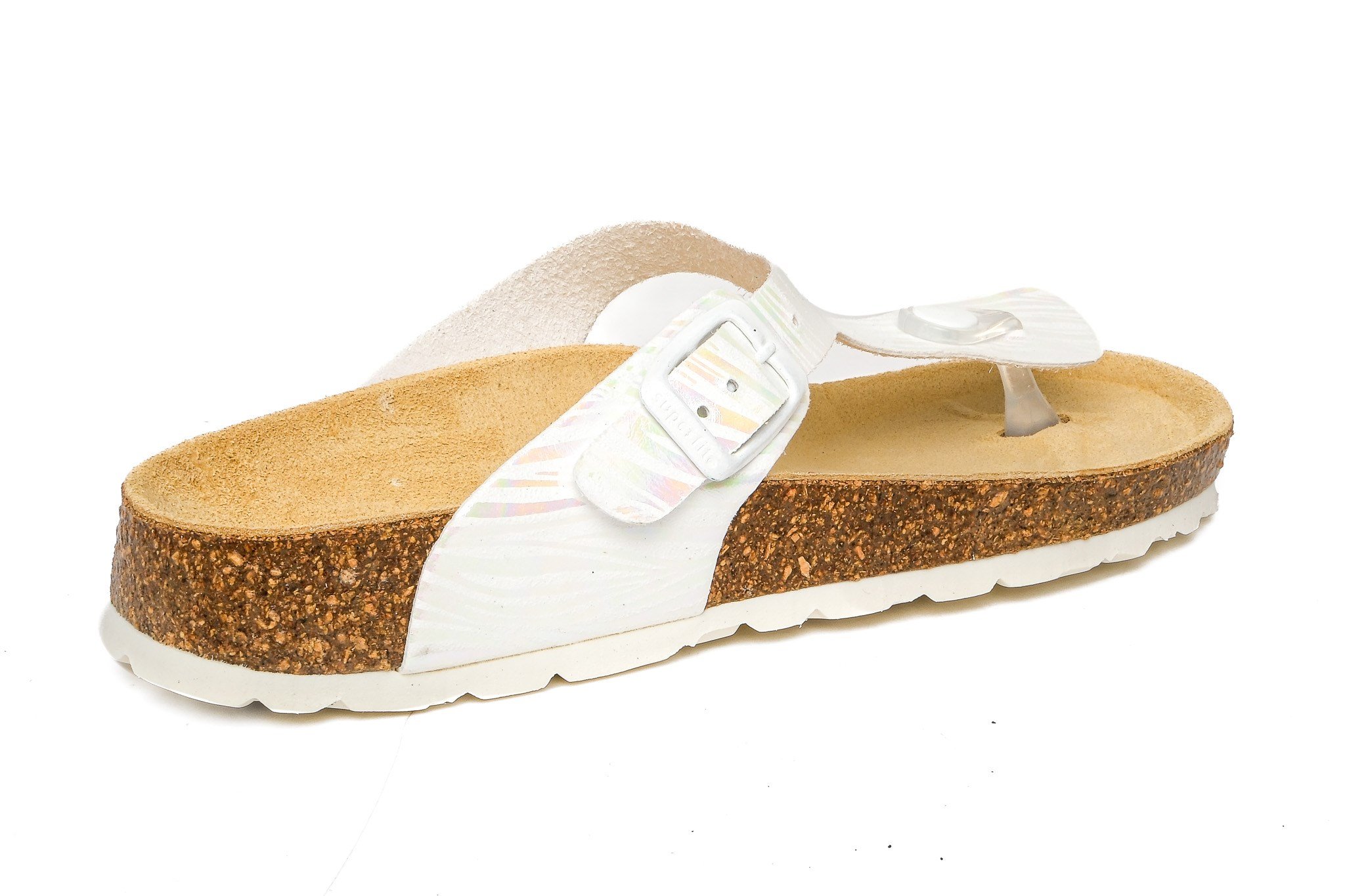 Superfit Ortopedik Genç Terlik Parmak Arası G 000117-1000 Beyaz Zebra WEISS - Superfit
