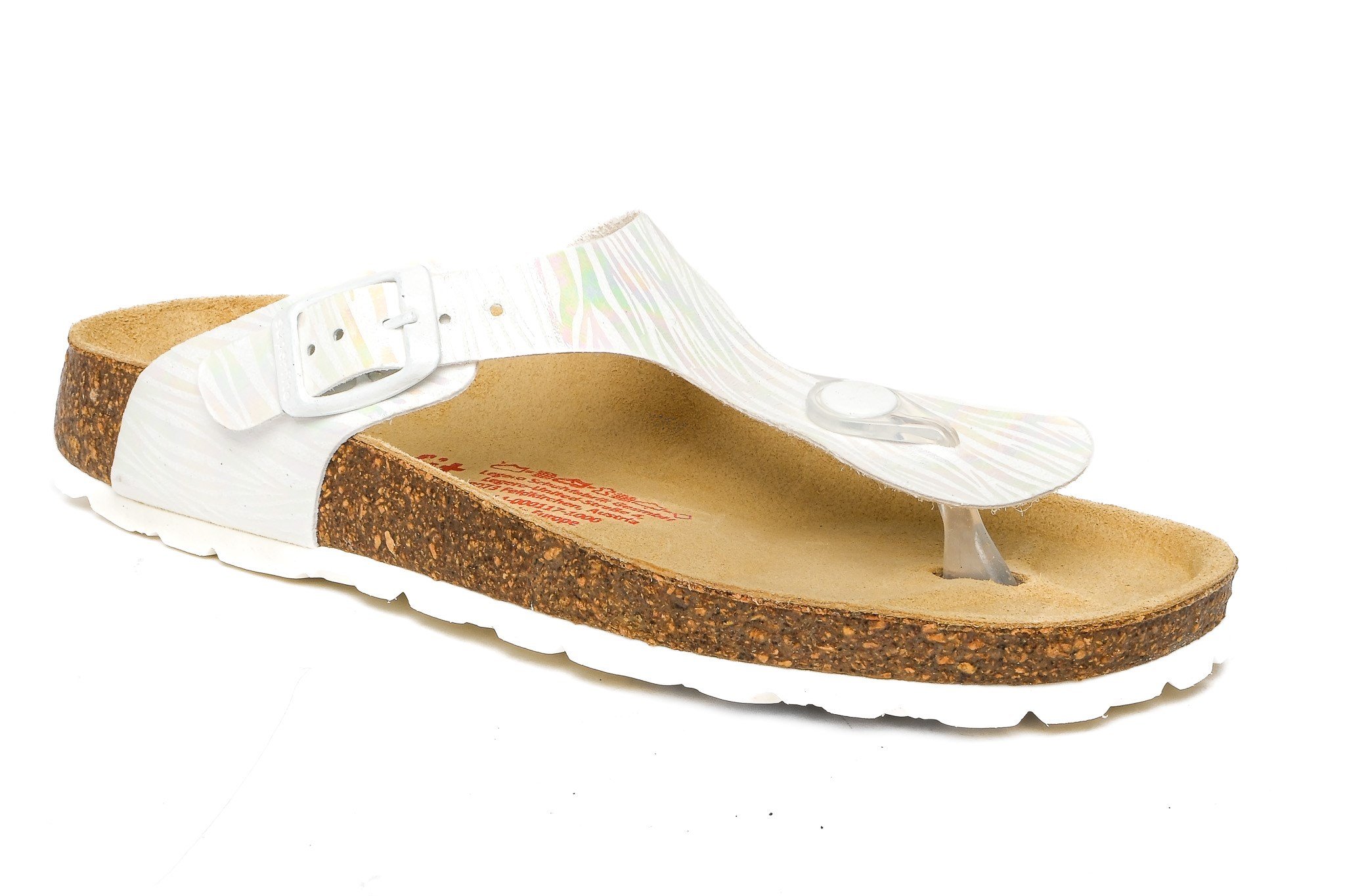Superfit Ortopedik Genç Terlik Parmak Arası G 000117-1000 Beyaz Zebra WEISS - Superfit