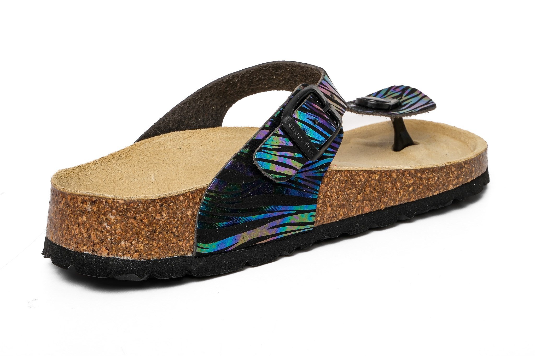 Superfit Ortopedik Genç Terlik Parmak Arası G 000117-0010 Siyah Zebra SCHWARZ - Superfit