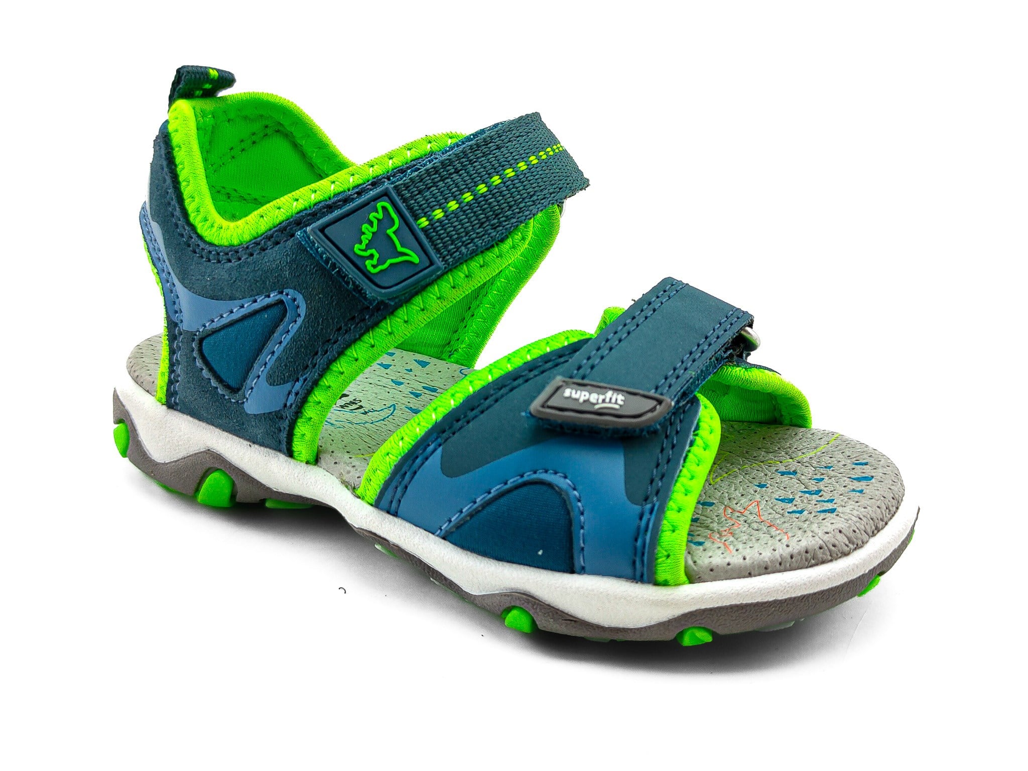 Superfit Spor Ortopedik Çocuk Sandalet F 0583 MAVİ YEŞİL - Superfit