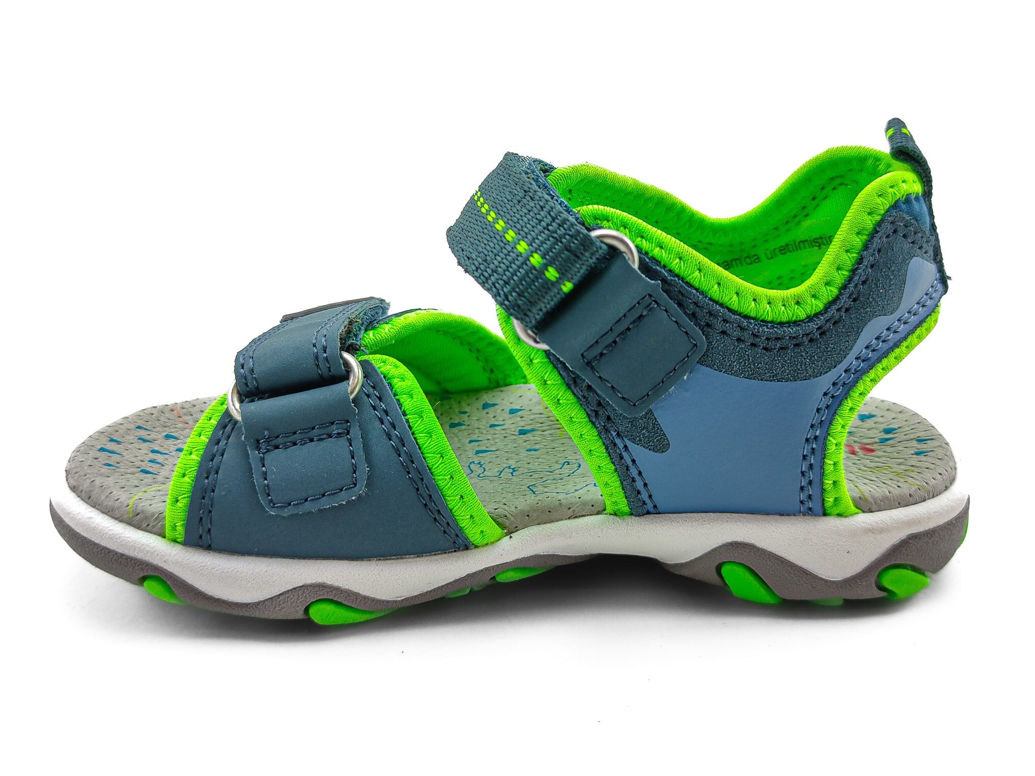 Superfit Spor Ortopedik Çocuk Sandalet F 0583 MAVİ YEŞİL - Superfit